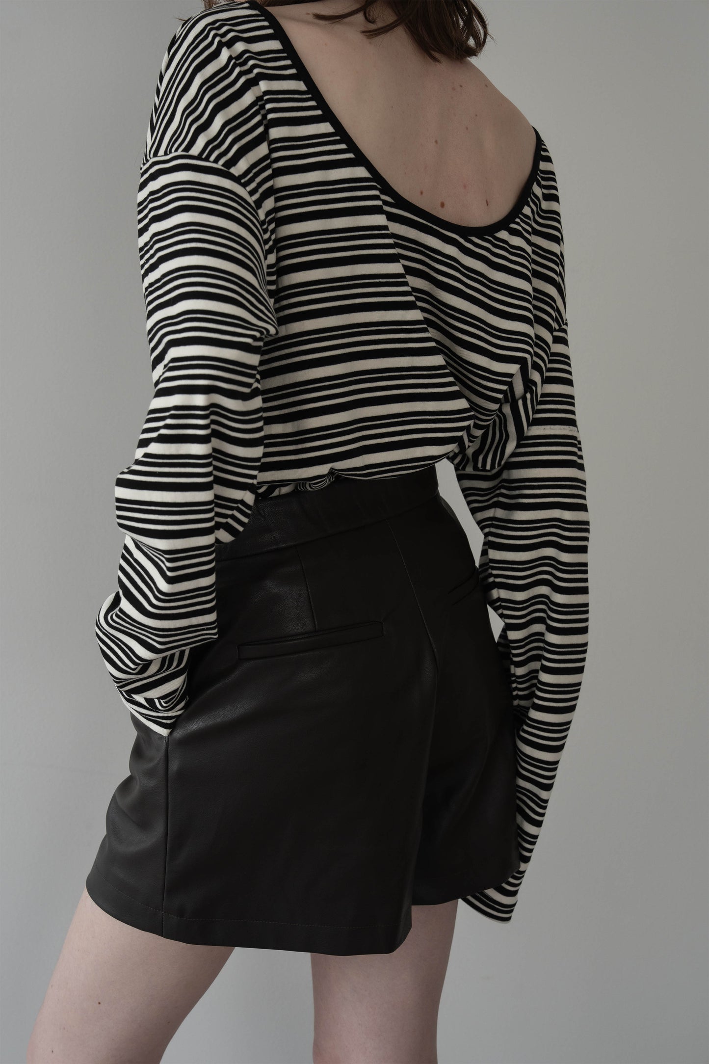 レザースコート【BROWN】