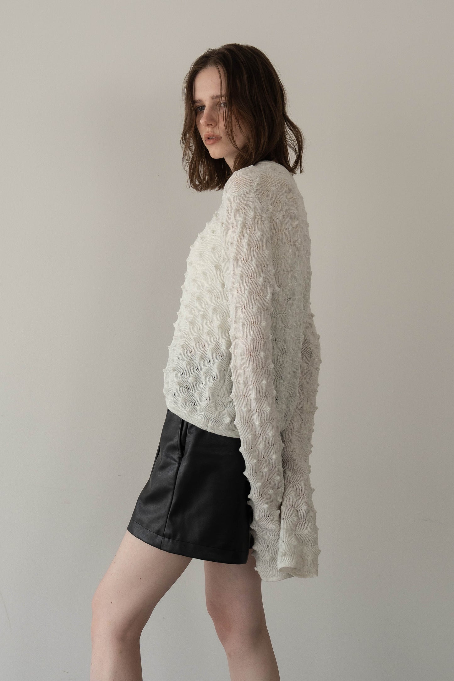 レザースコート【BLACK】