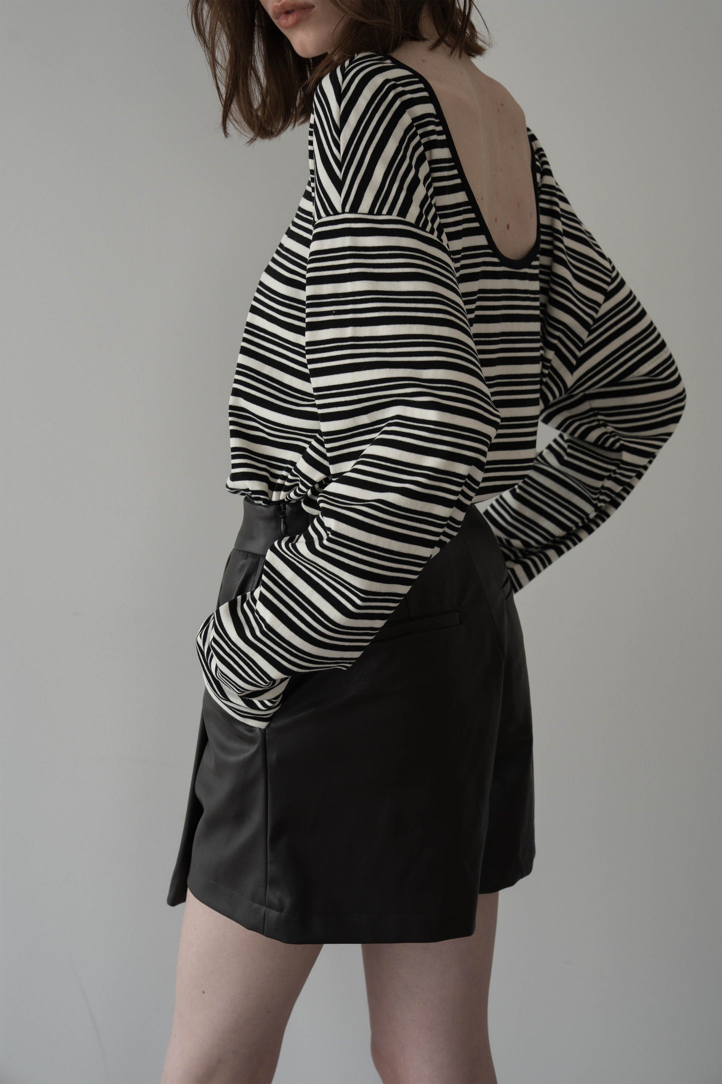 レザースコート【BROWN】