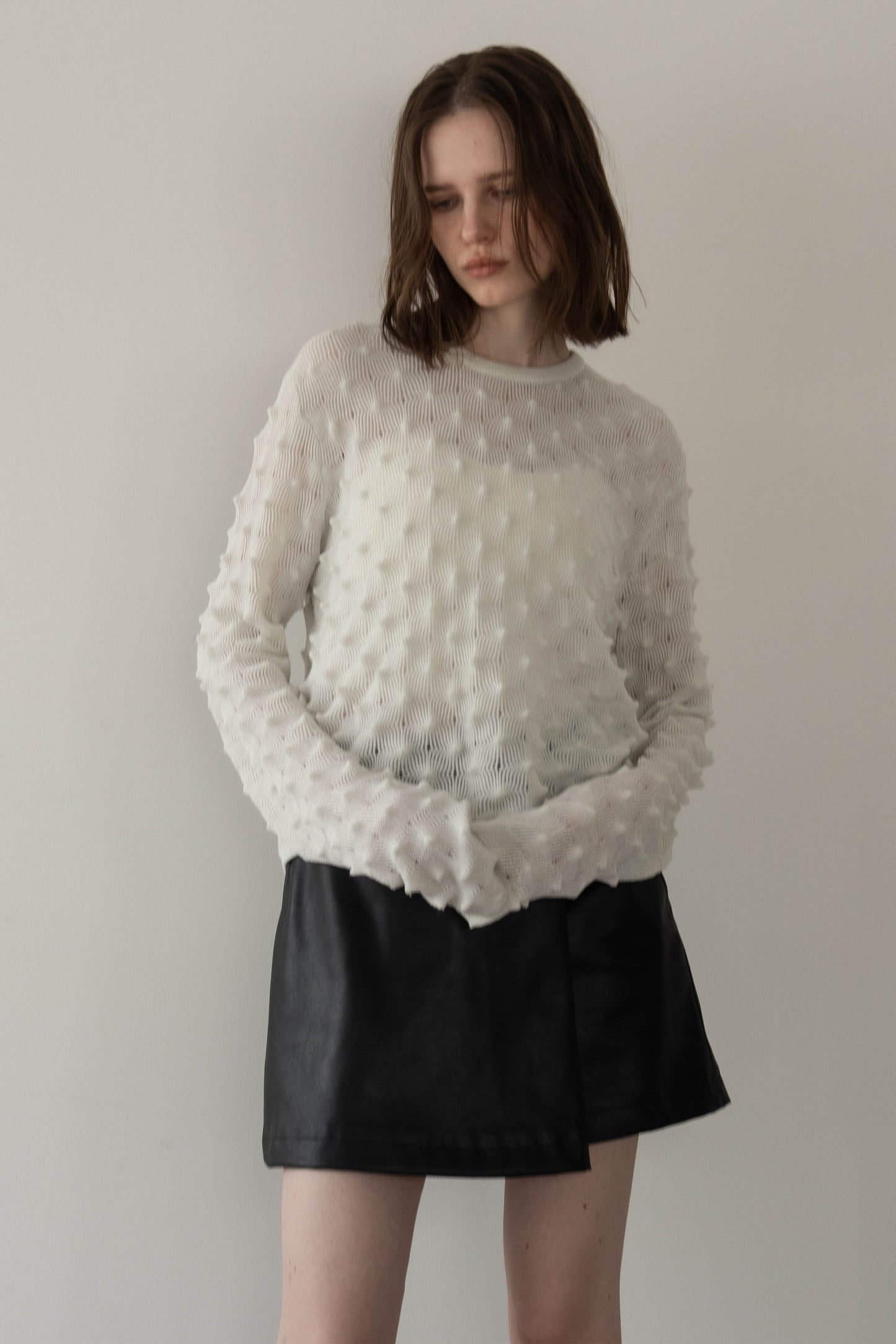 レザースコート【BLACK】