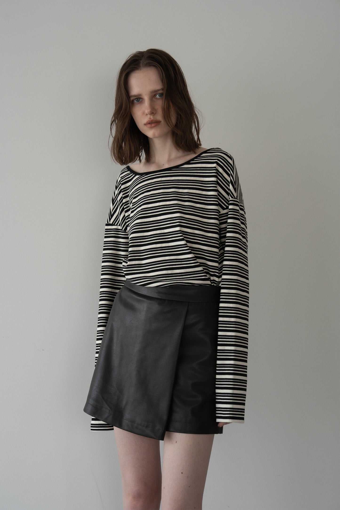 レザースコート【BROWN】