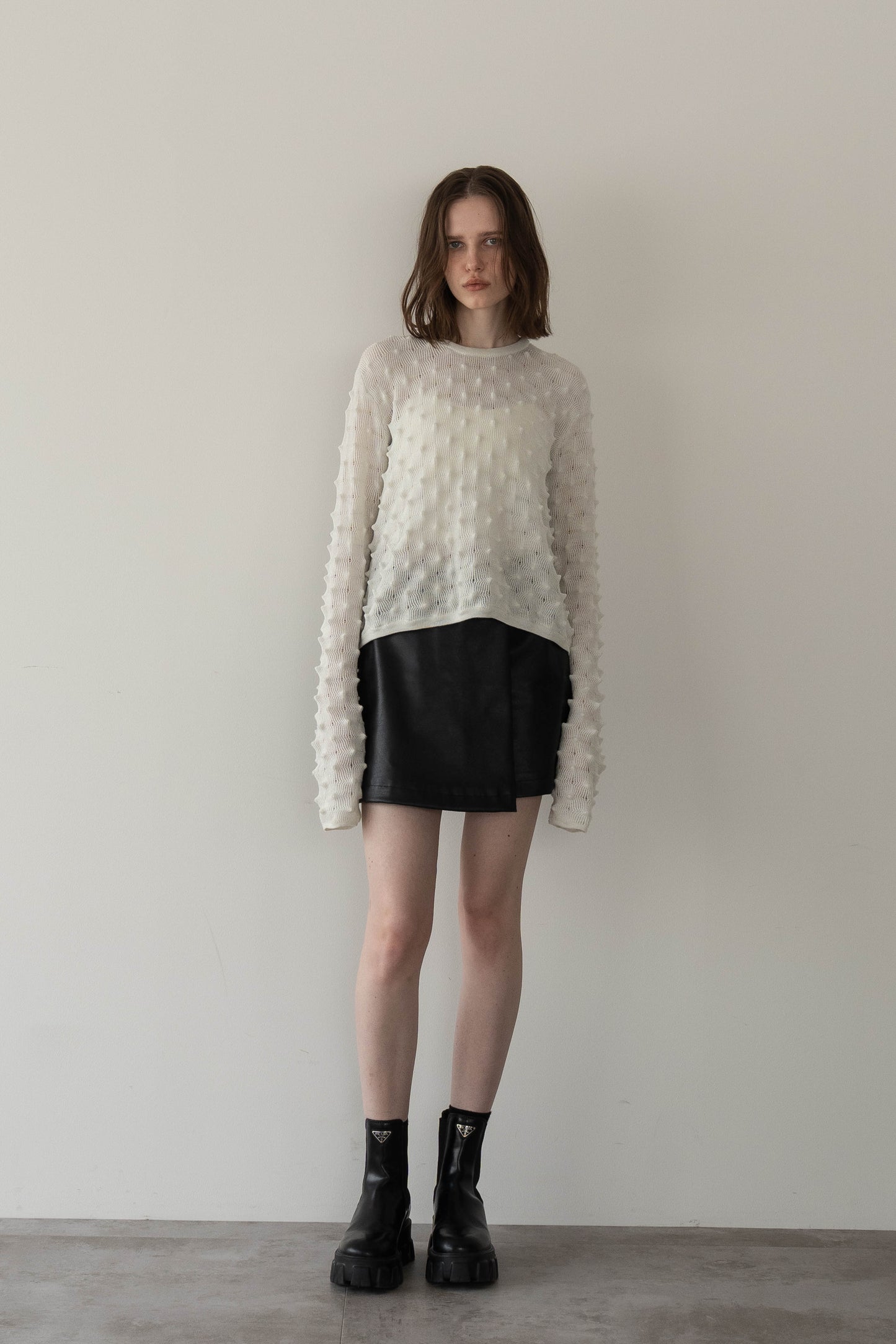 レザースコート【BLACK】