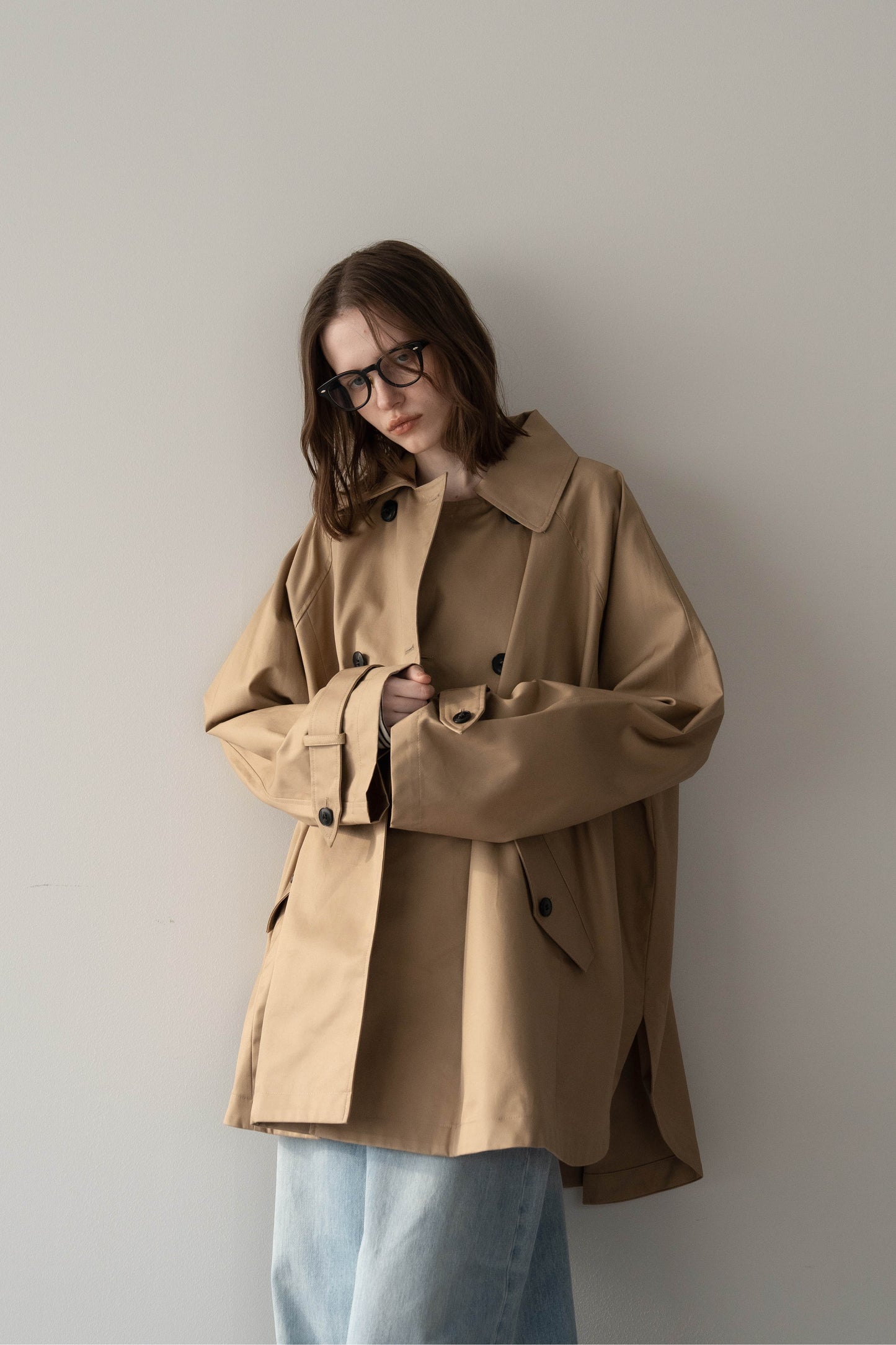 ケープトレンチコート【BEIGE】