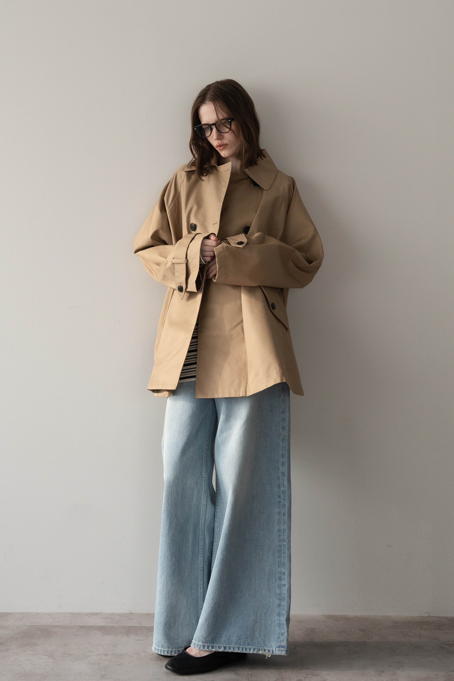 ケープトレンチコート【BEIGE】