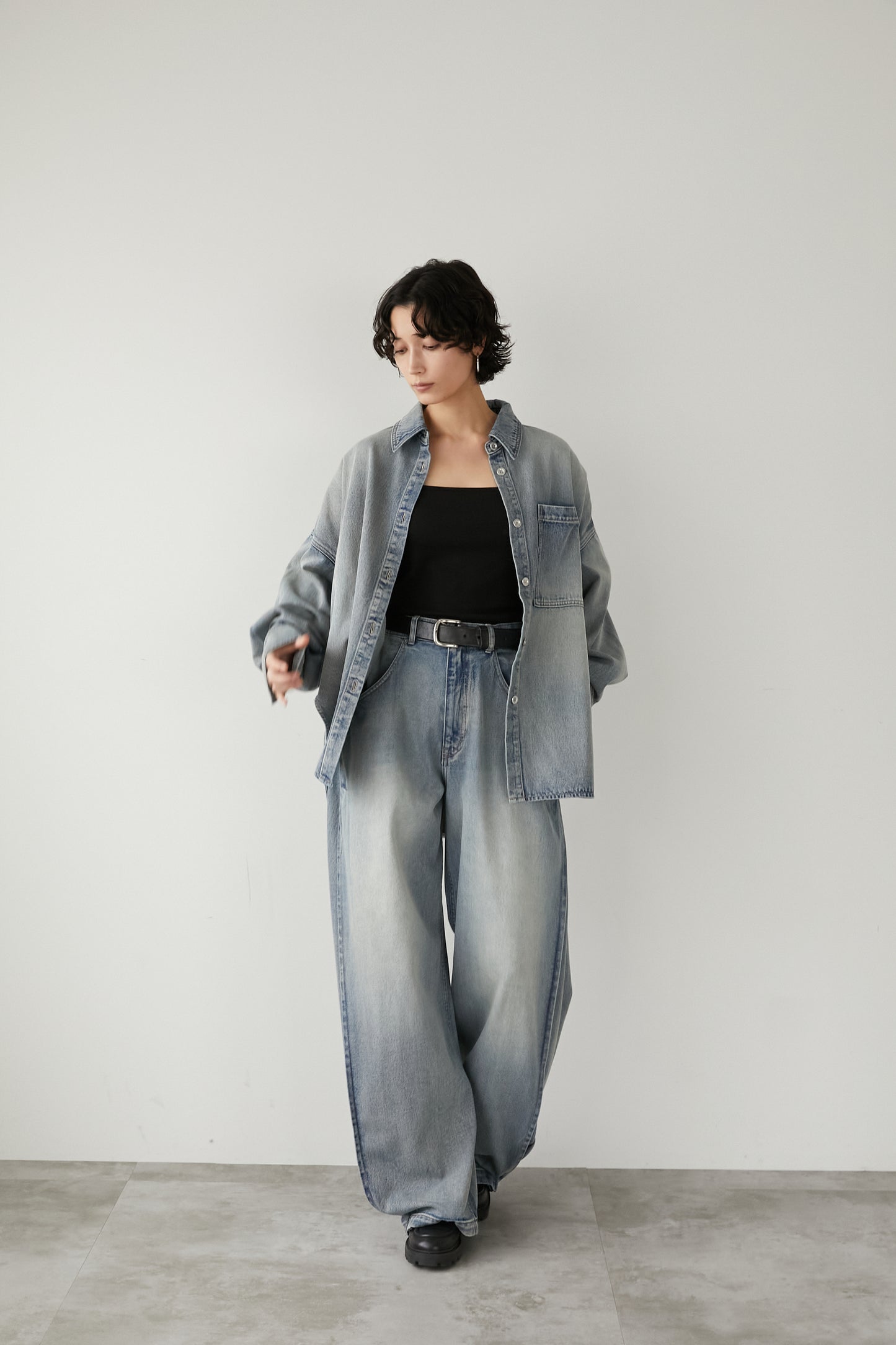 オーバーサイズデニムJK【BLUE】