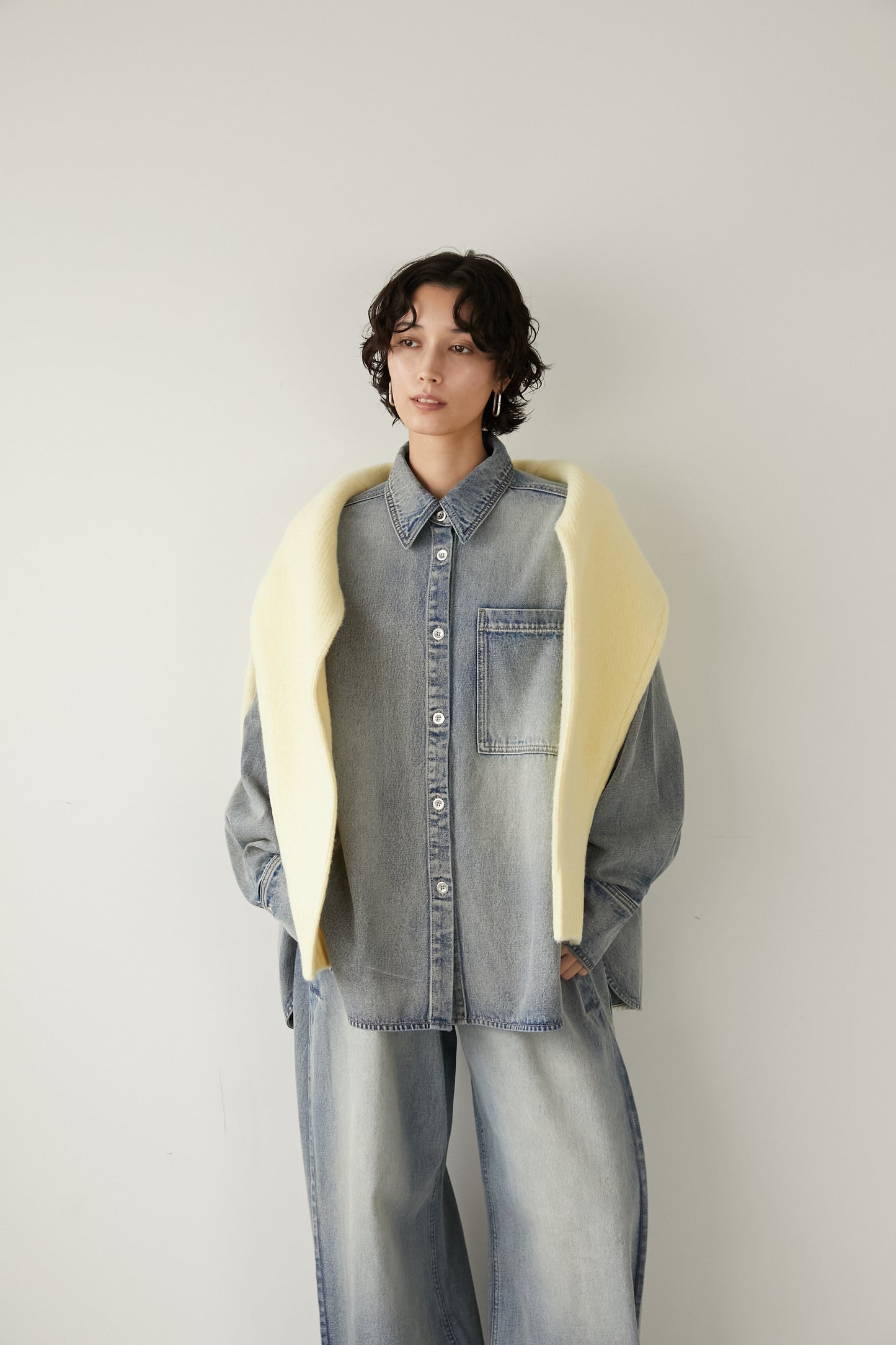 オーバーサイズデニムJK【BLUE】
