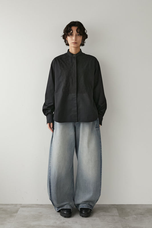 レリーフシャツ【BLACK】
