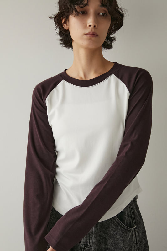 ベースボールロンTEE【BROWN】