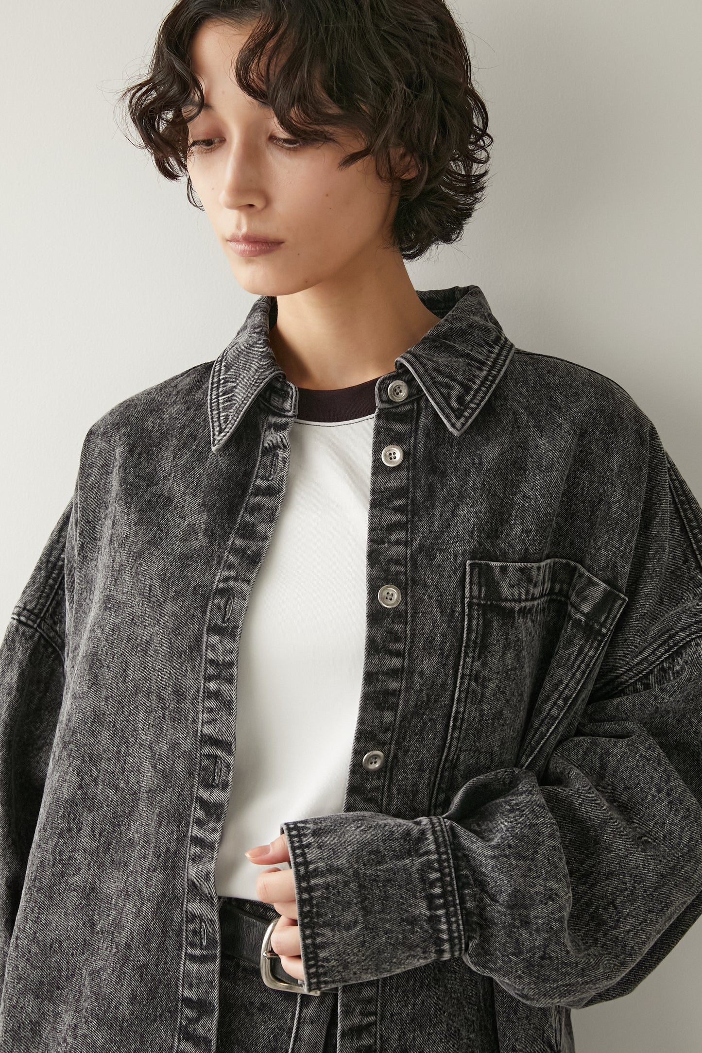 オーバーサイズデニムJK【GRAY】