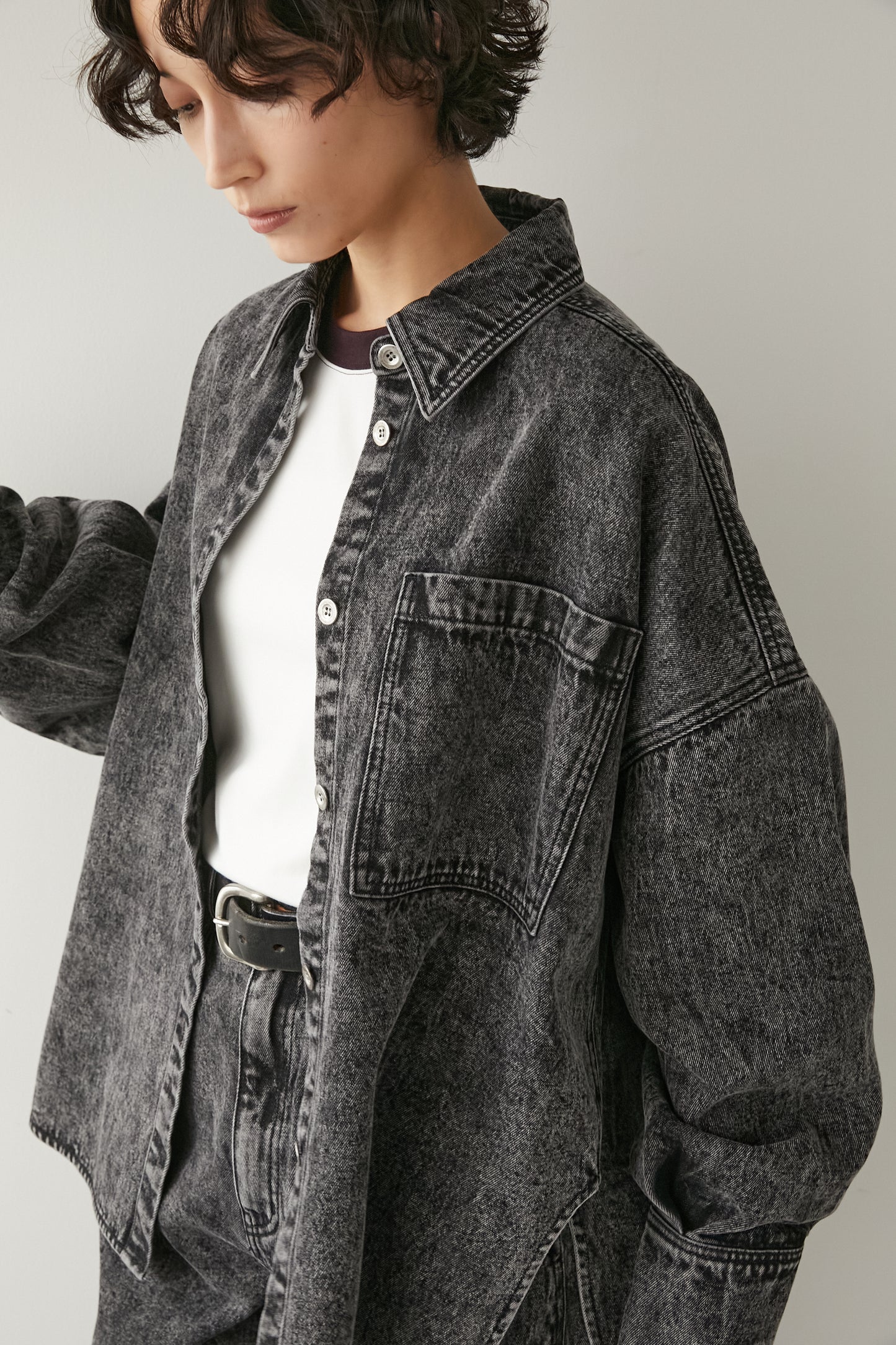オーバーサイズデニムJK【GRAY】