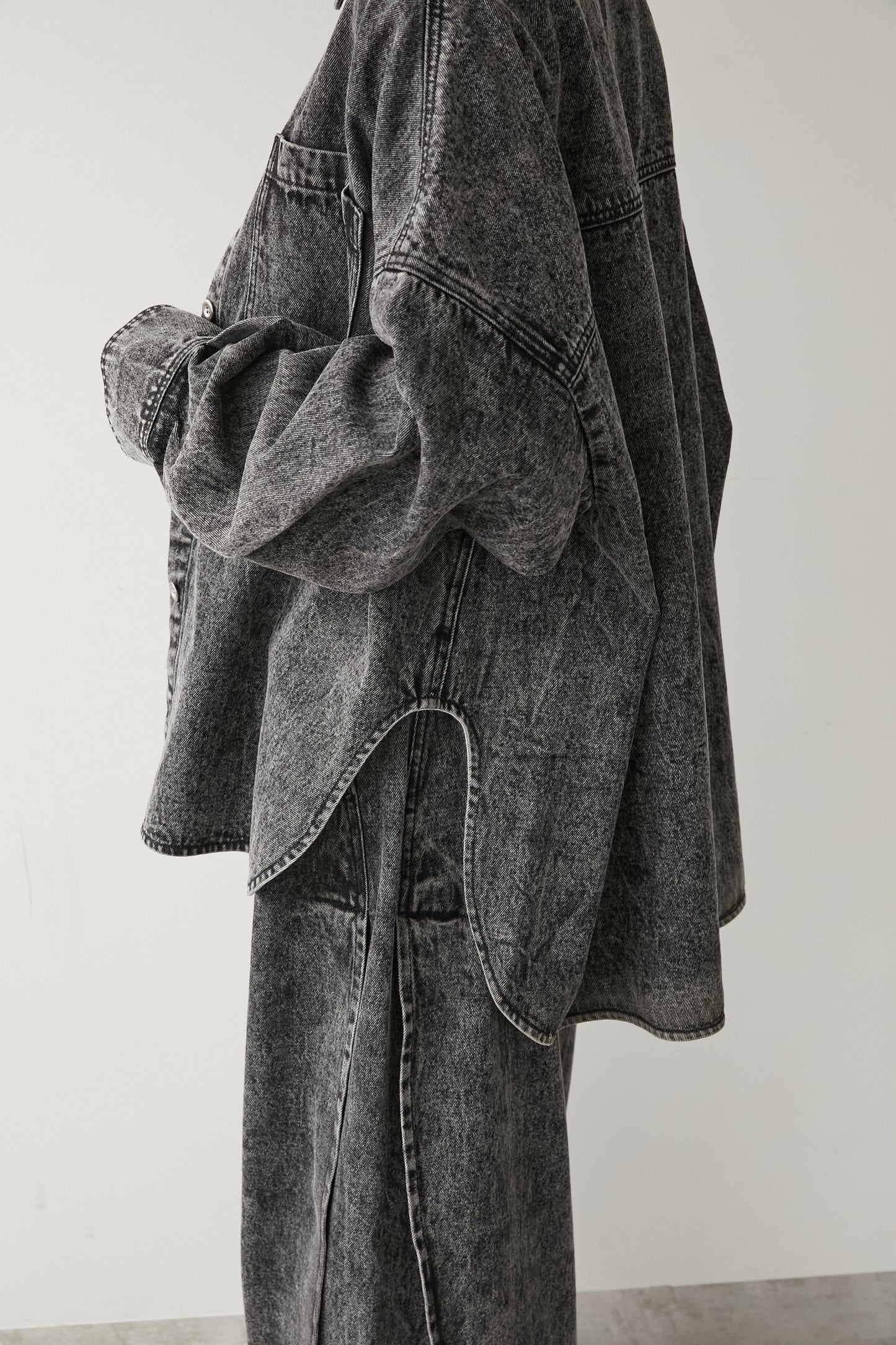 オーバーサイズデニムJK【GRAY】