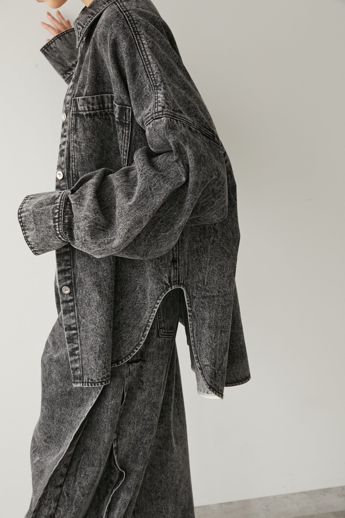 オーバーサイズデニムJK【GRAY】
