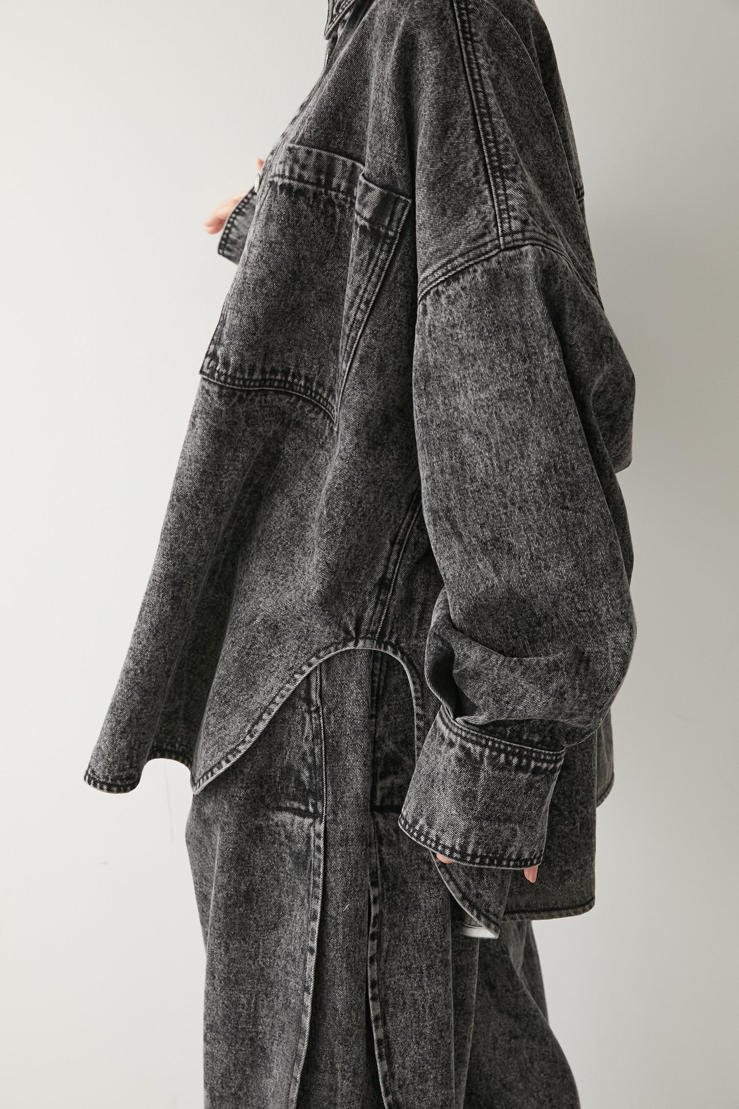 オーバーサイズデニムJK【GRAY】