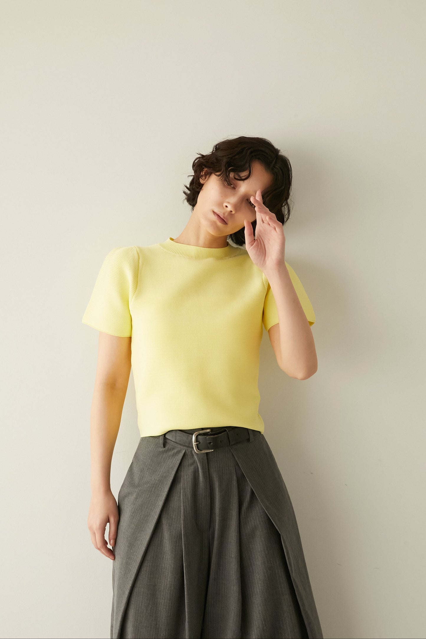 パフスリーブニット【YELLOW】
