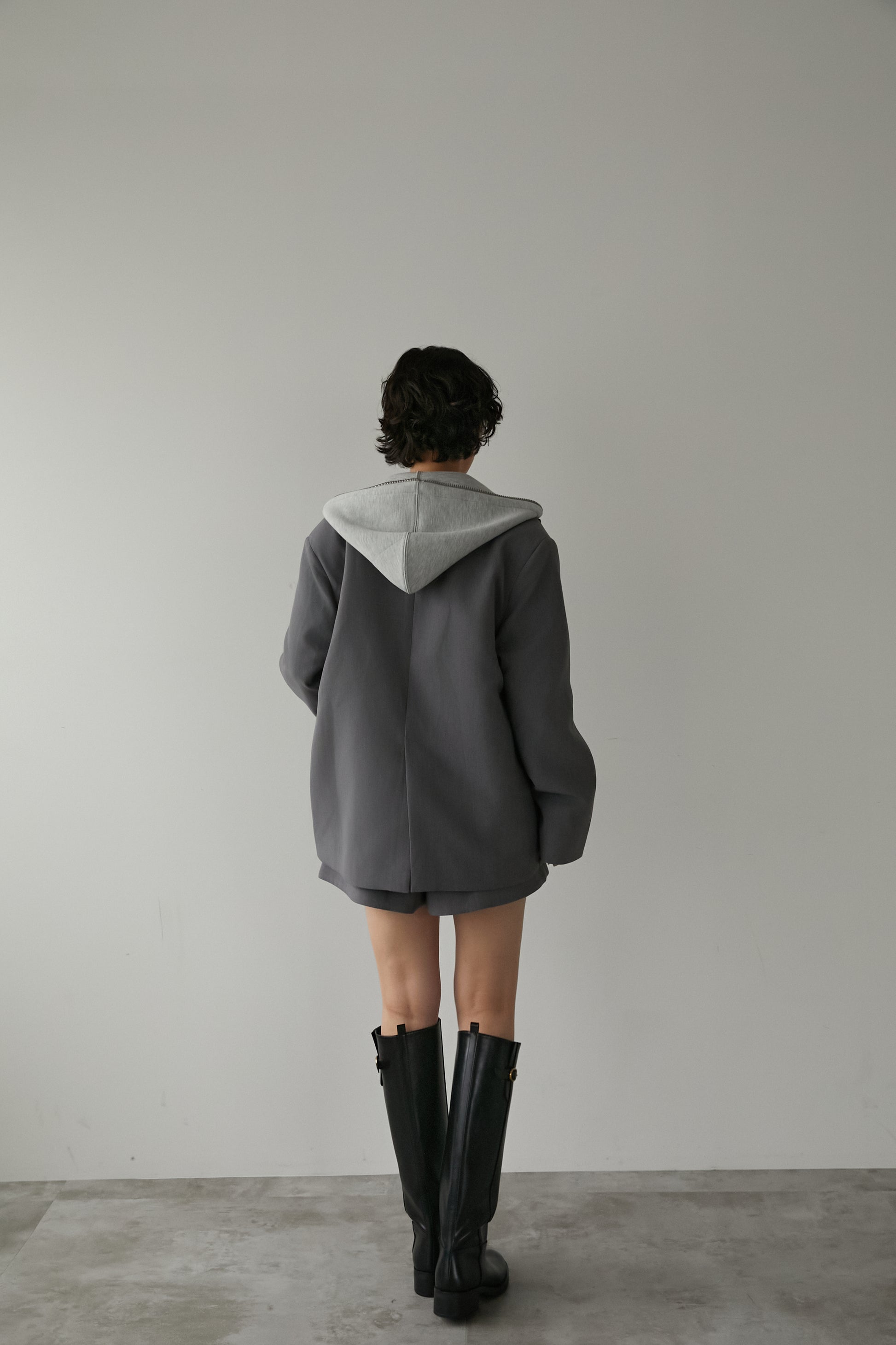 オーバーサイズジップフーディー【GRAY】 – ELLIE
