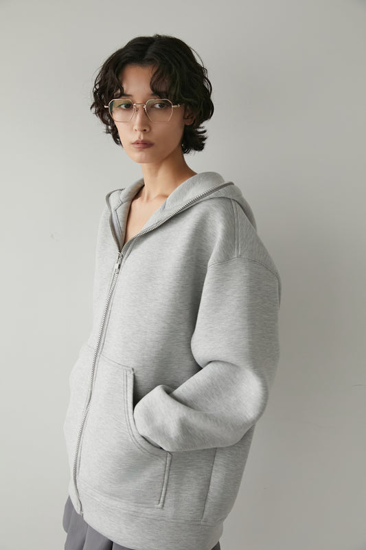 オーバーサイズジップフーディー【GRAY】