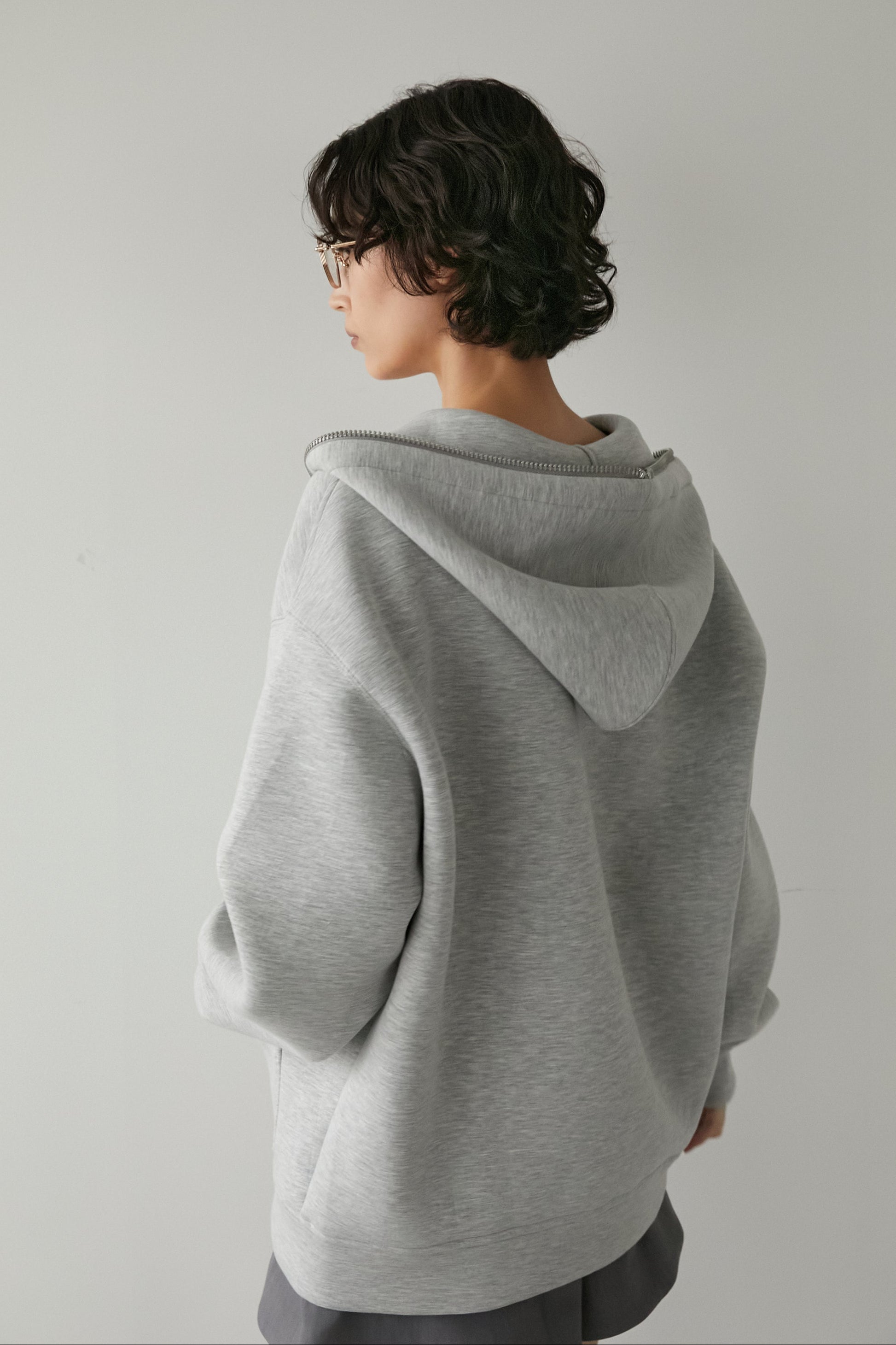 オーバーサイズジップフーディー【GRAY】 – ELLIE