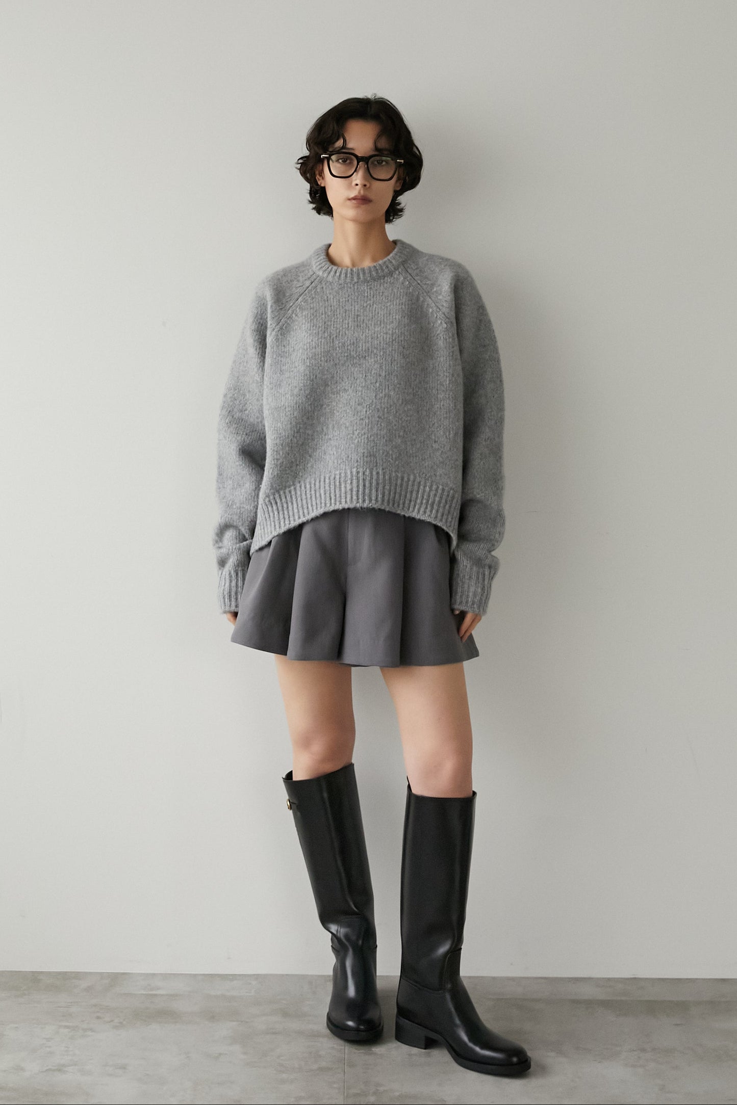 ペタルショートパンツ【GRAY】