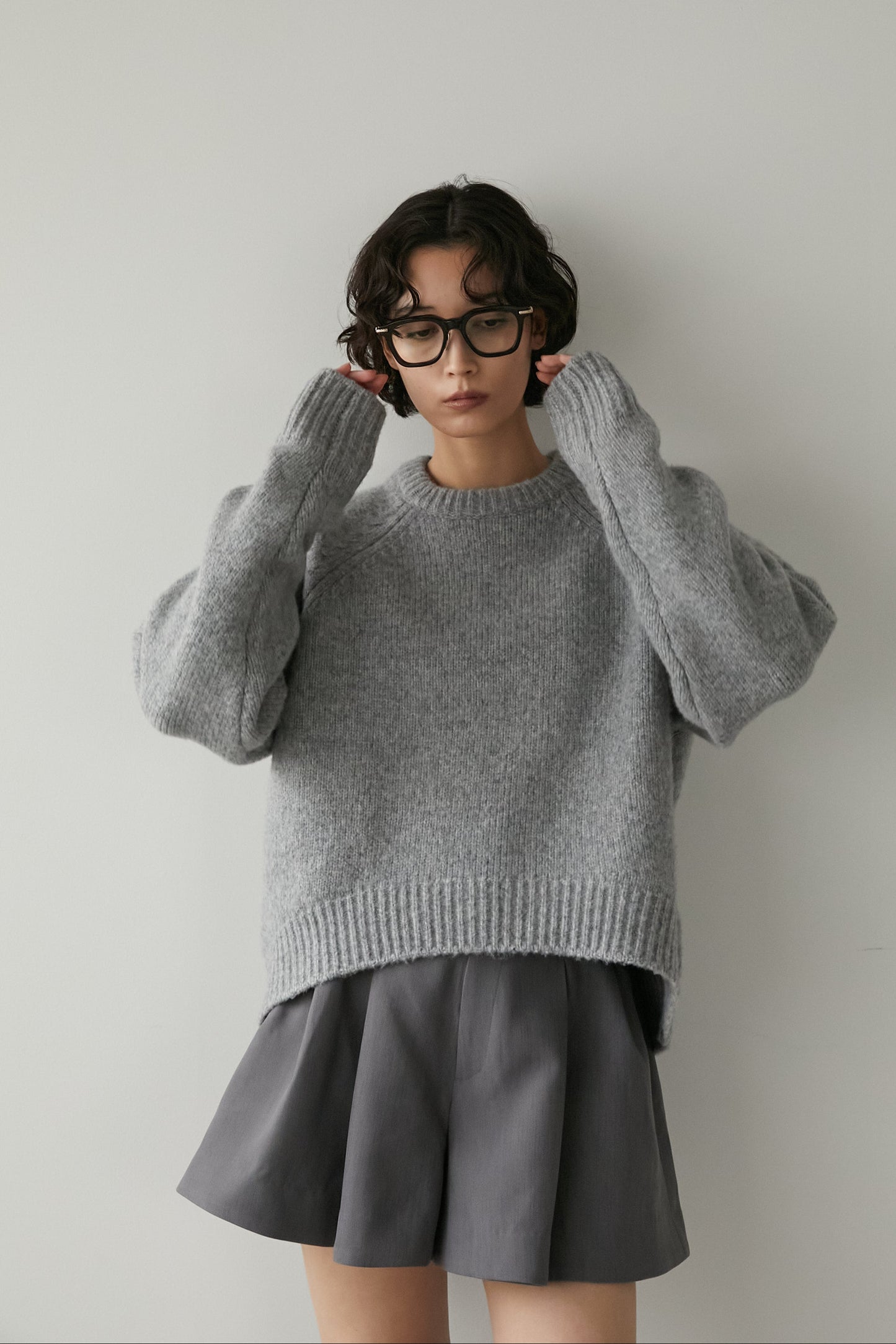 ペタルショートパンツ【GRAY】