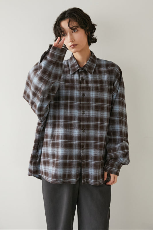 チェックオーバーシャツ【BLUE】