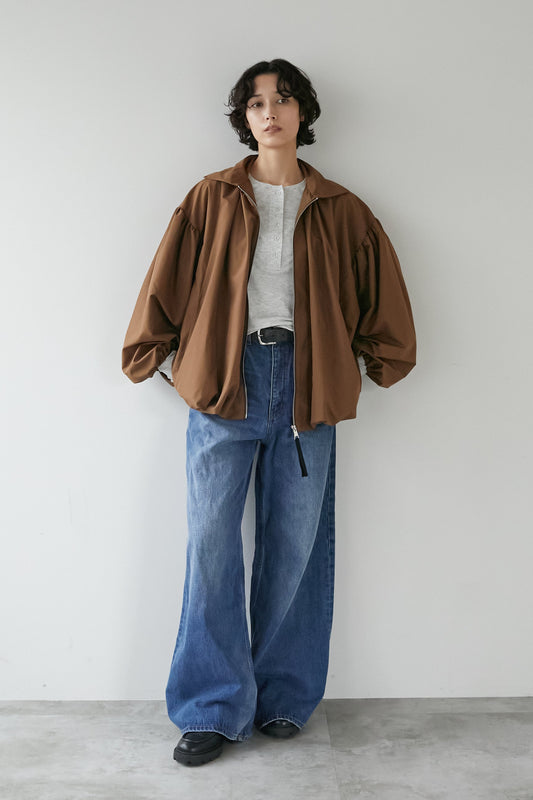バルーンギャザーブルゾン【BROWN】