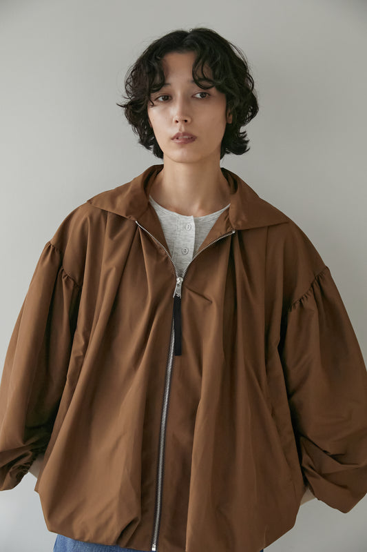 バルーンギャザーブルゾン【BROWN】