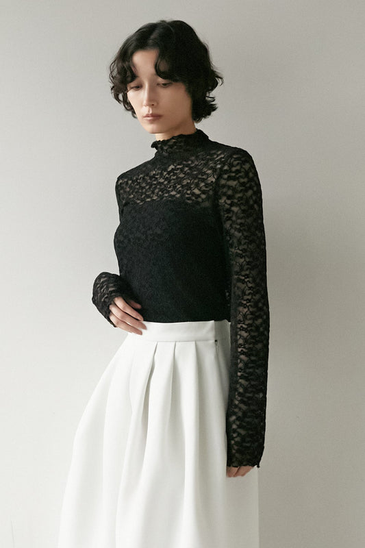 フラワーレーストップス【BLACK】