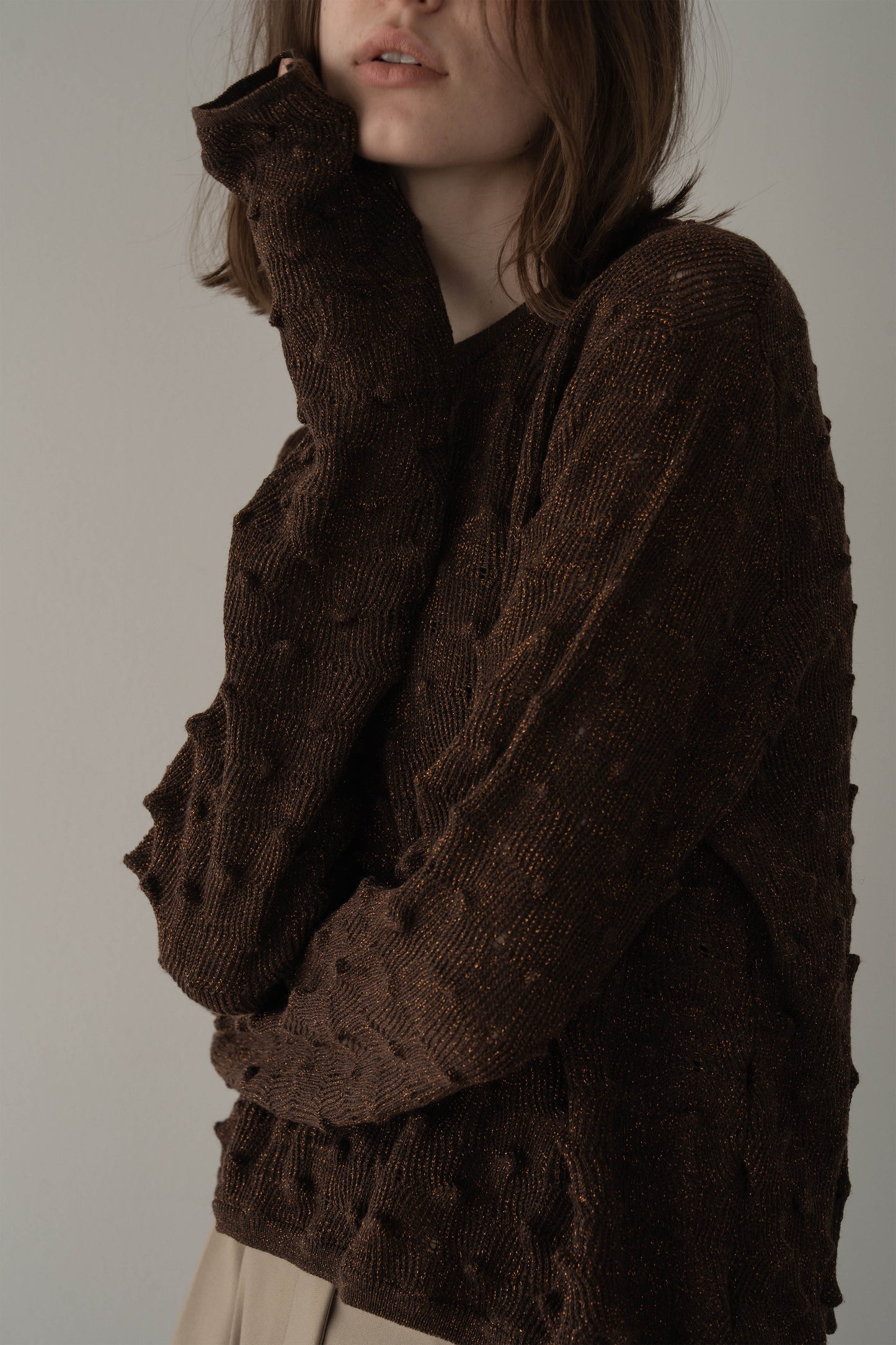 【予約販売4月上旬-中旬配送】トゲトゲニット【BRWON】