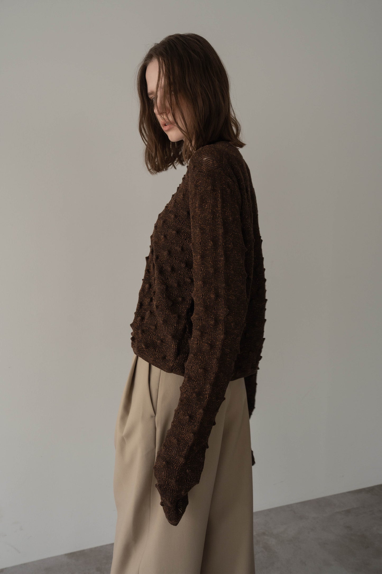 【予約販売4月上旬-中旬配送】トゲトゲニット【BRWON】