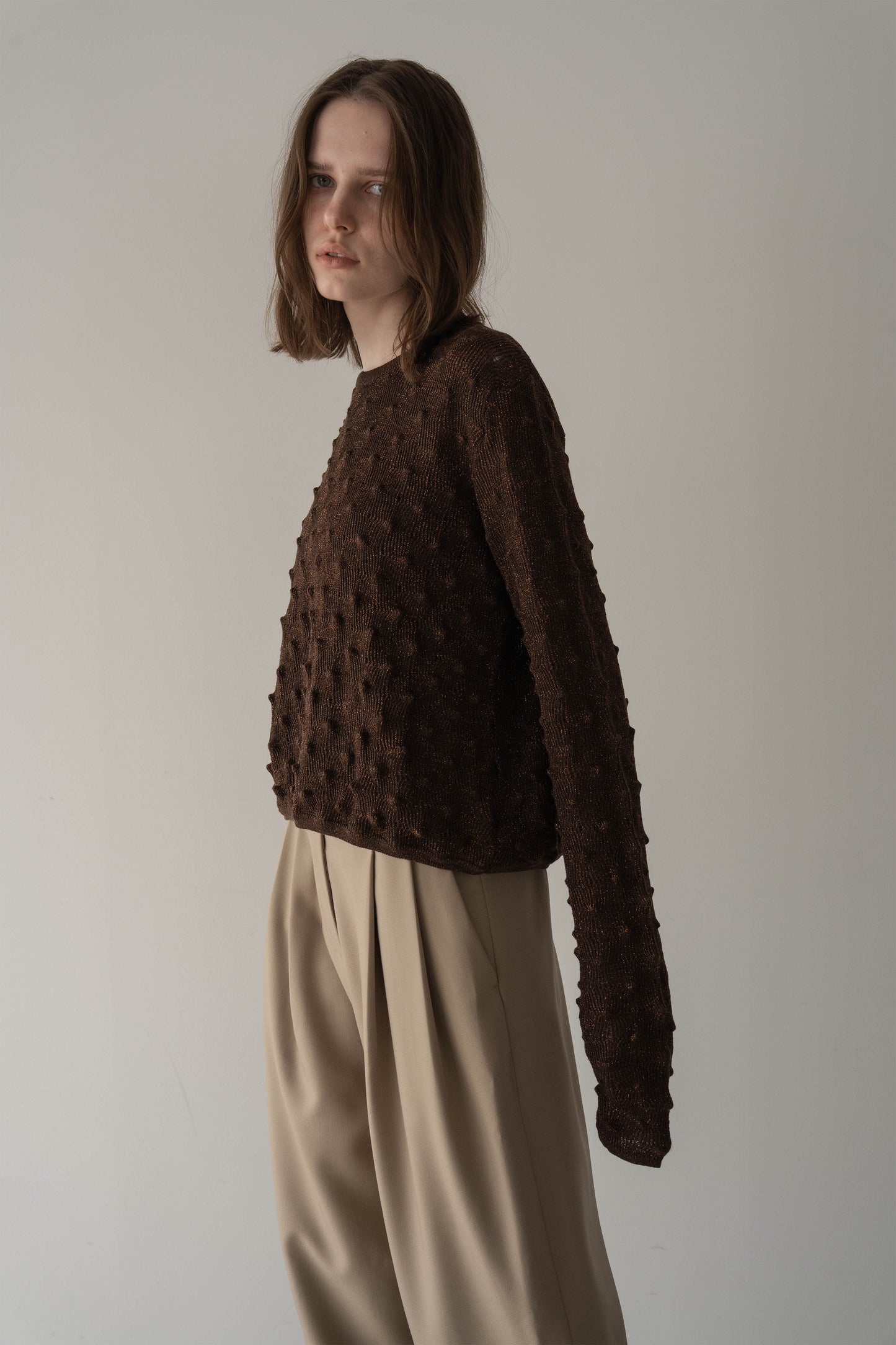 【予約販売4月上旬-中旬配送】トゲトゲニット【BRWON】