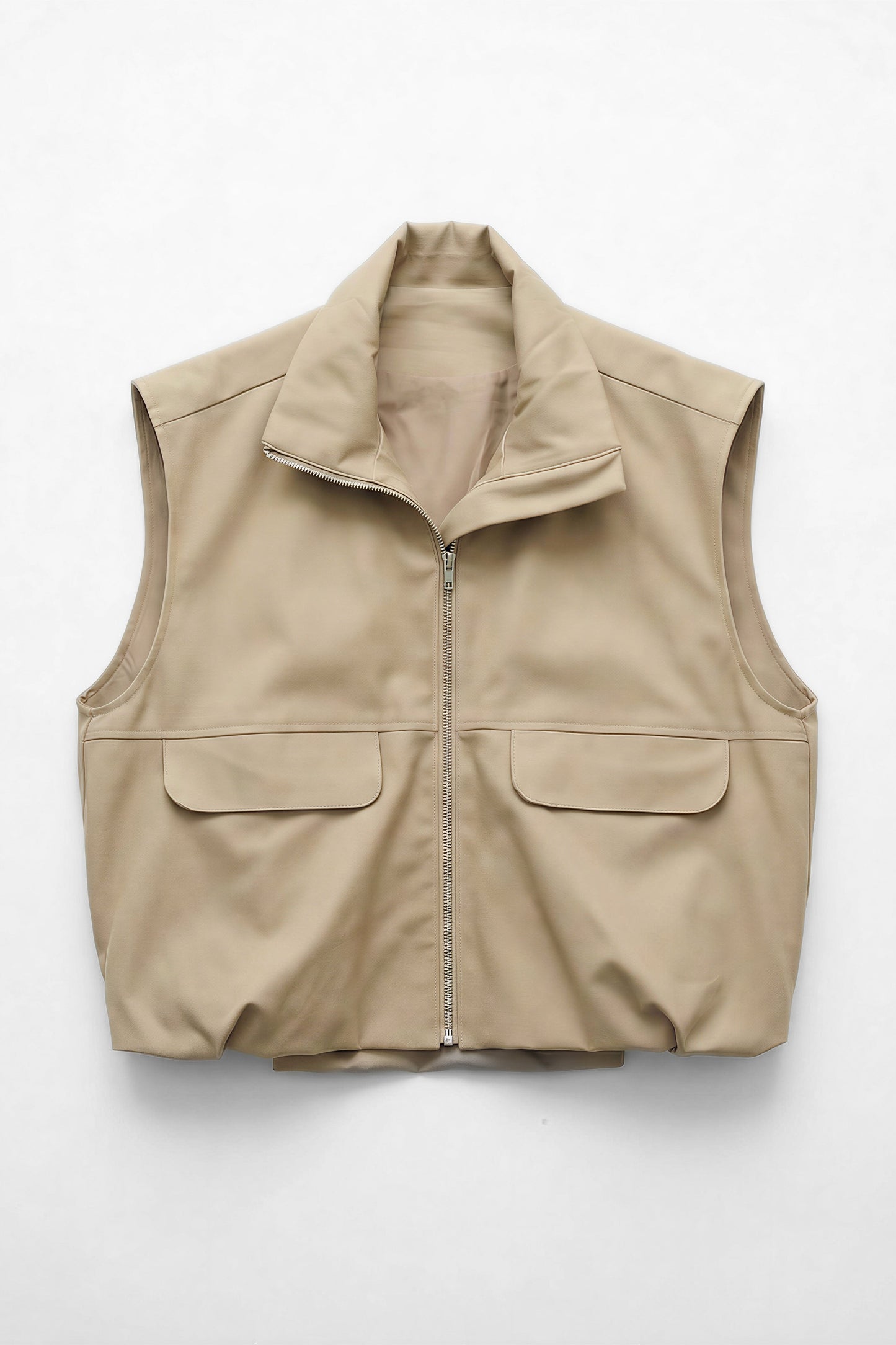 ジップベスト【BEIGE】