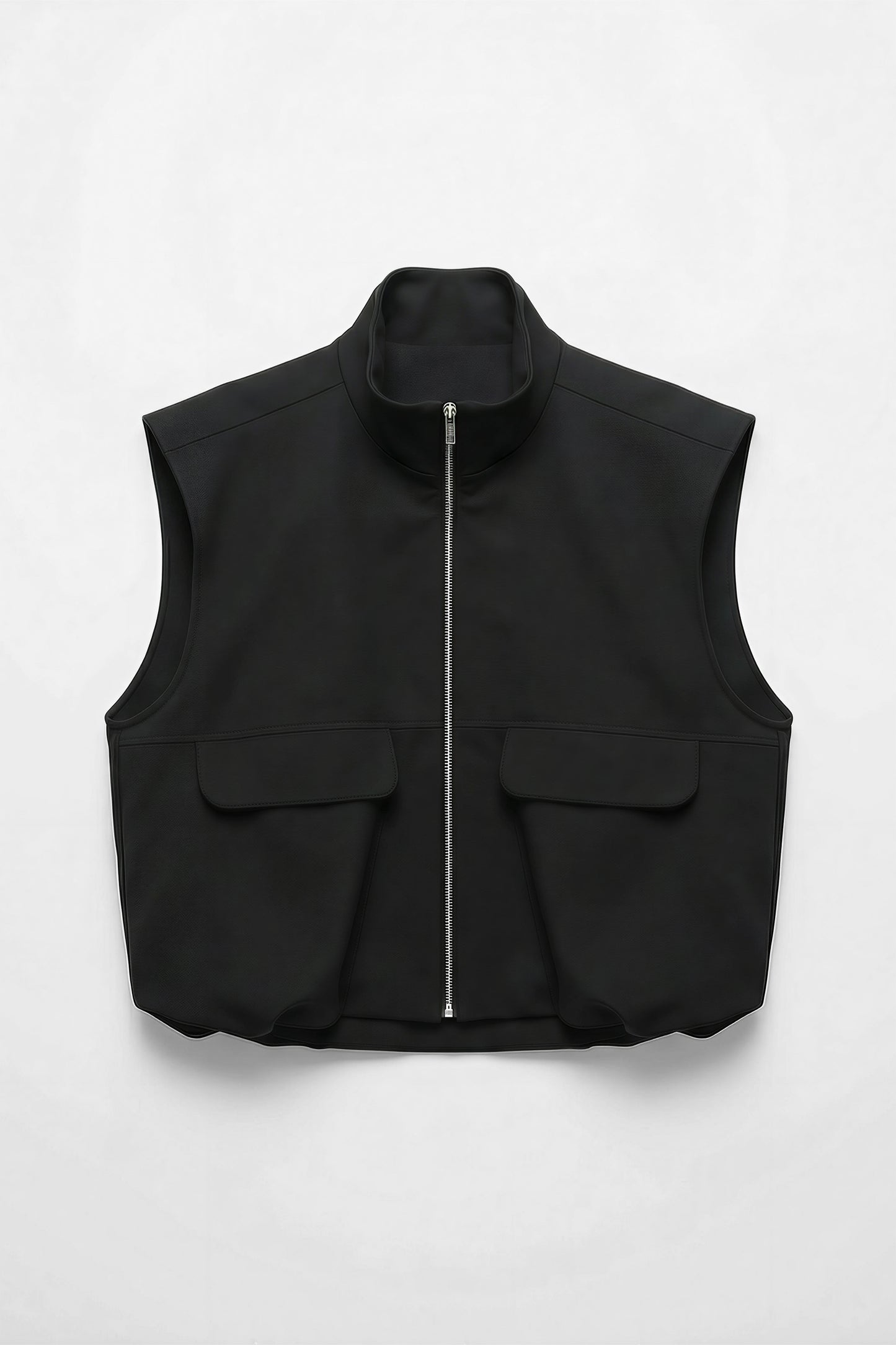 ジップベスト【BLACK】