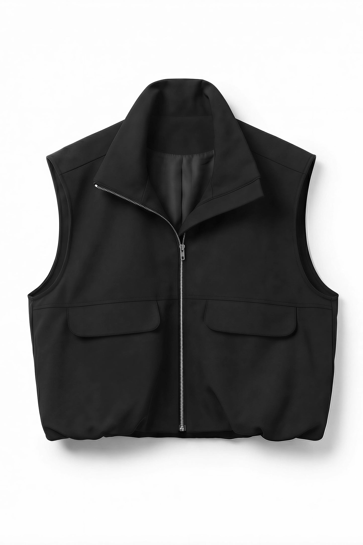 ジップベスト【BLACK】