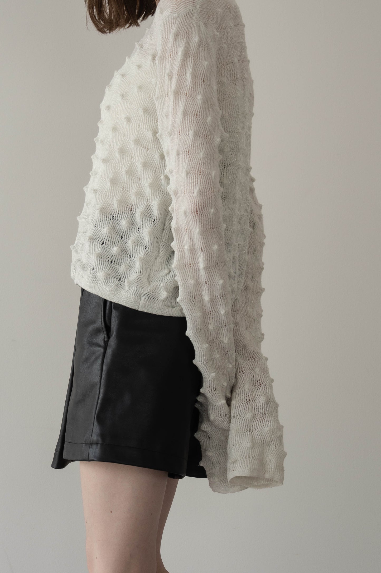 【予約販売4月上旬-中旬配送】トゲトゲニット【WHITE】