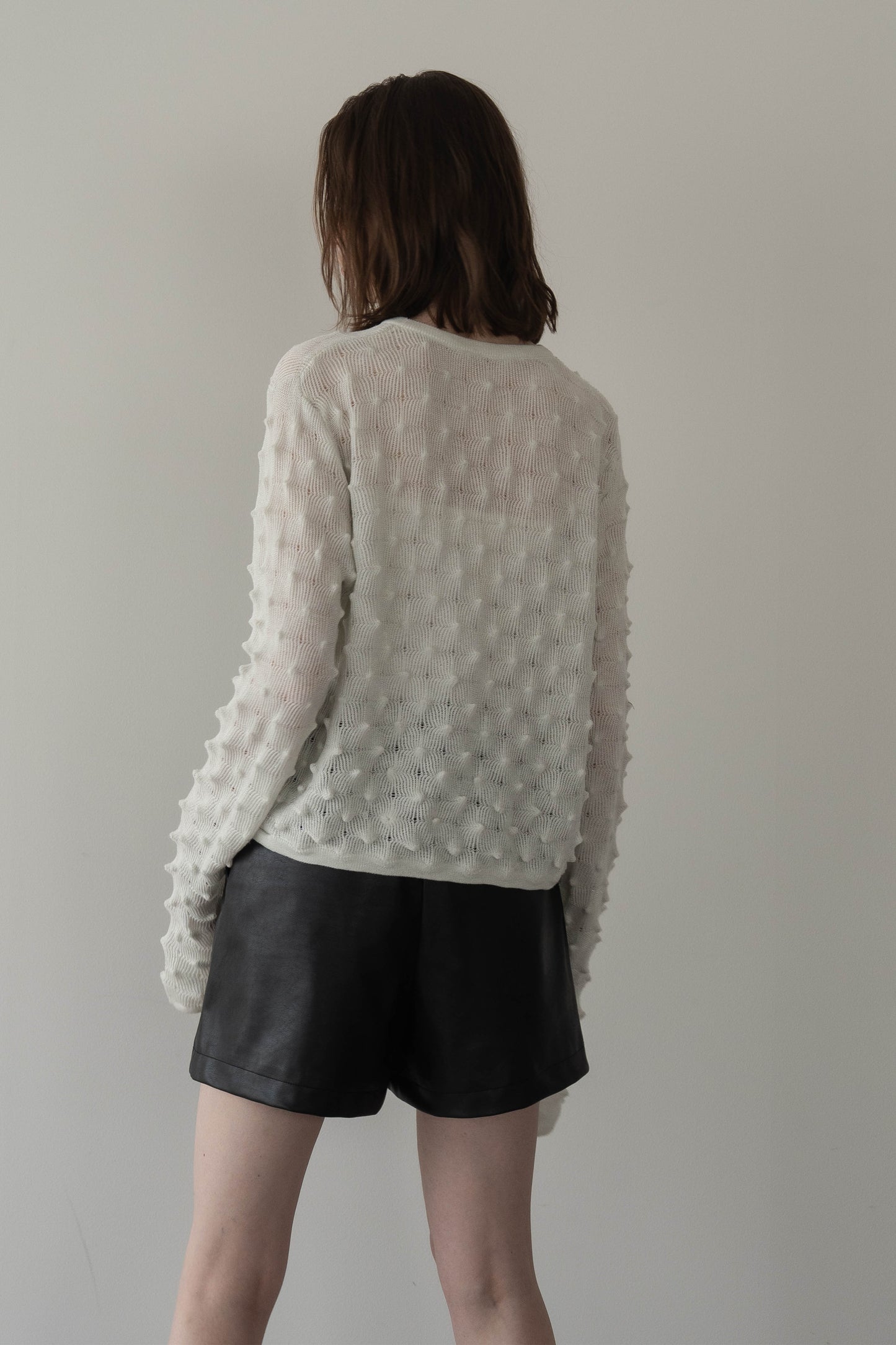 【予約販売4月上旬-中旬配送】トゲトゲニット【WHITE】