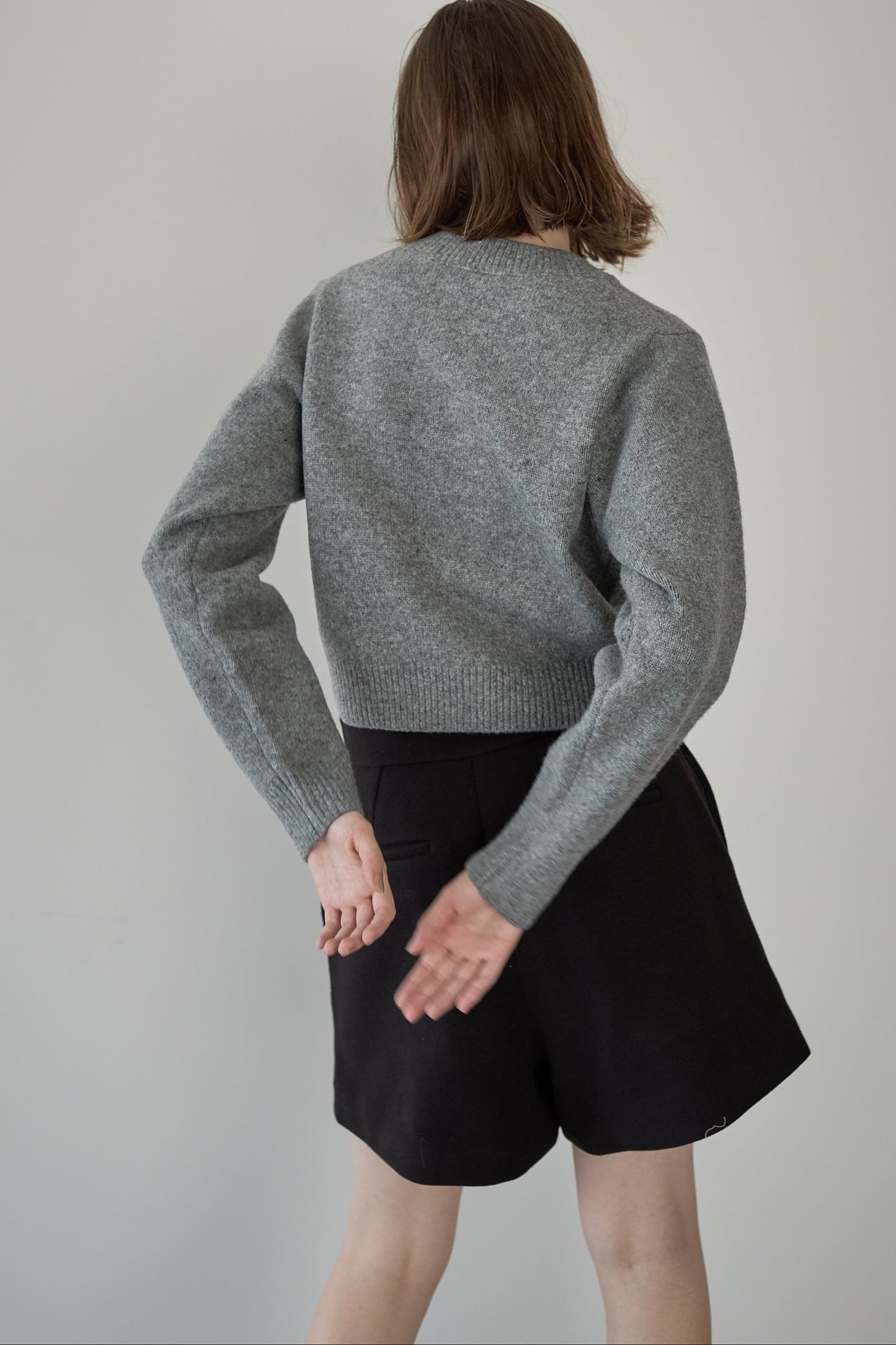 ボタンカーディガン【GRAY】