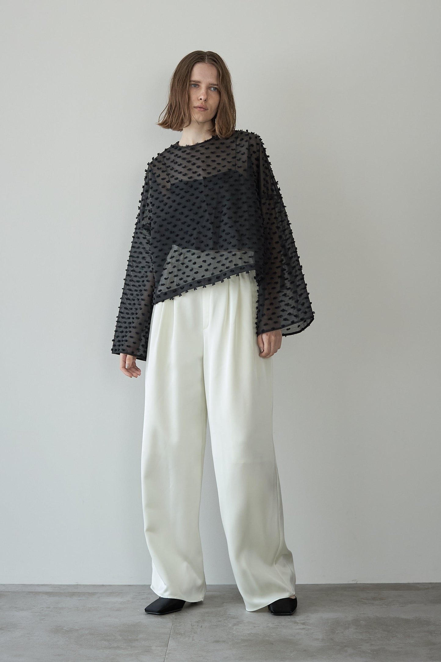 ドットシアートップス【BLACK】