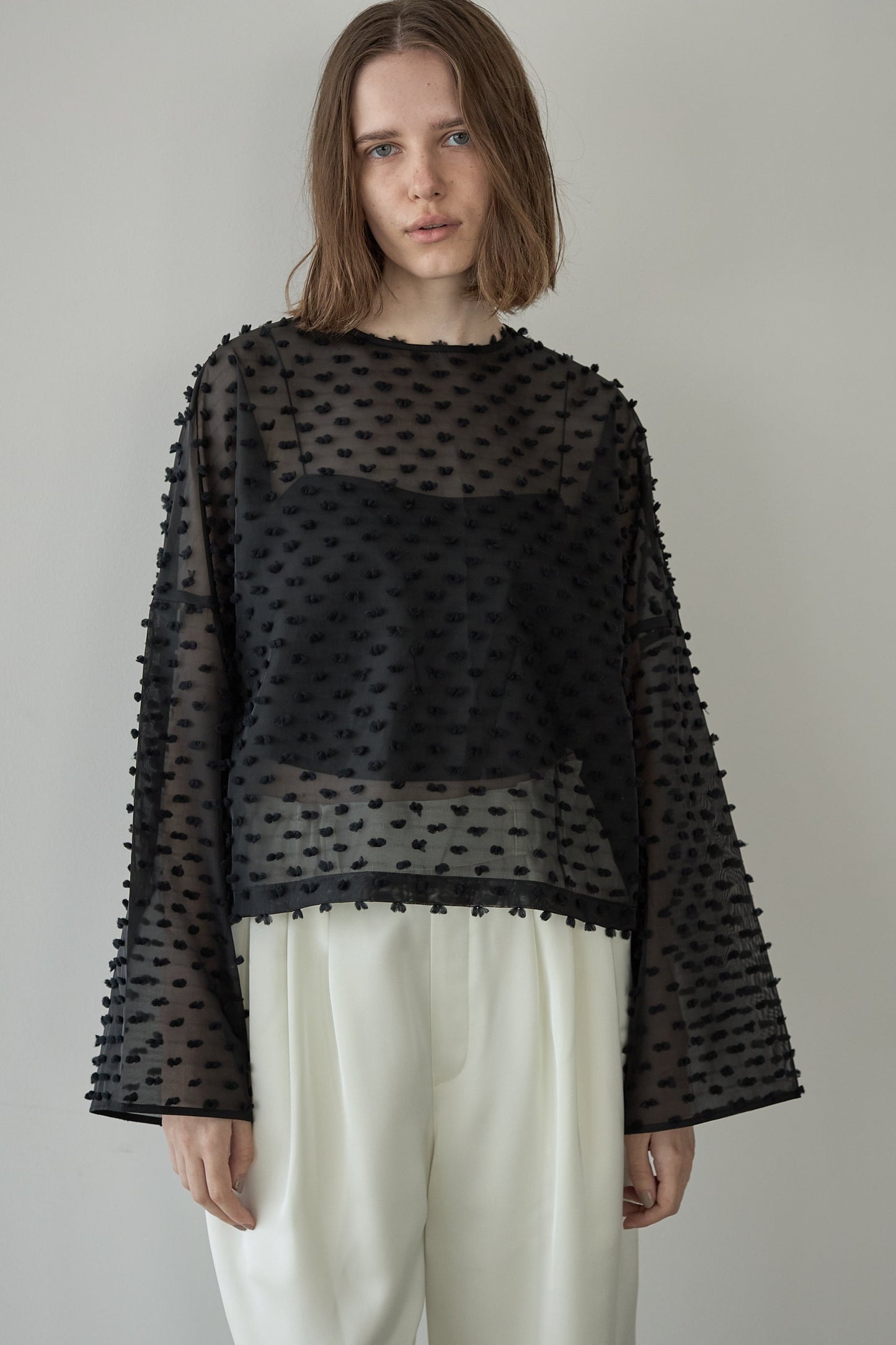 ドットシアートップス【BLACK】