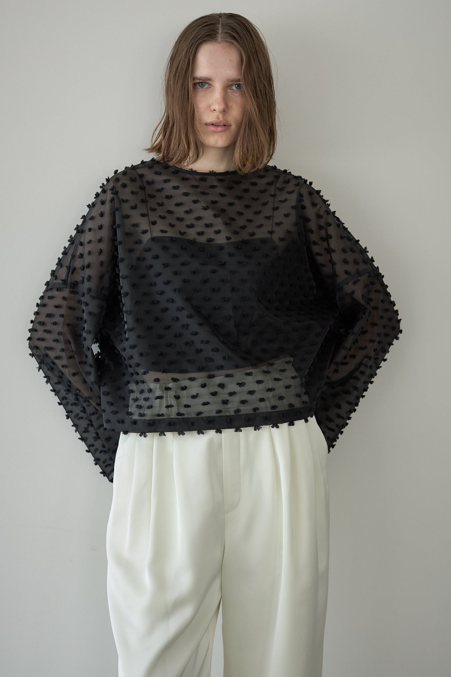 ドットシアートップス【BLACK】