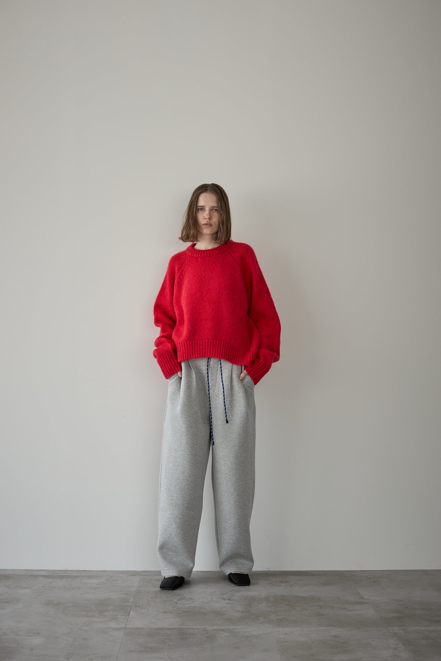 オーバーサイズニット【RED】