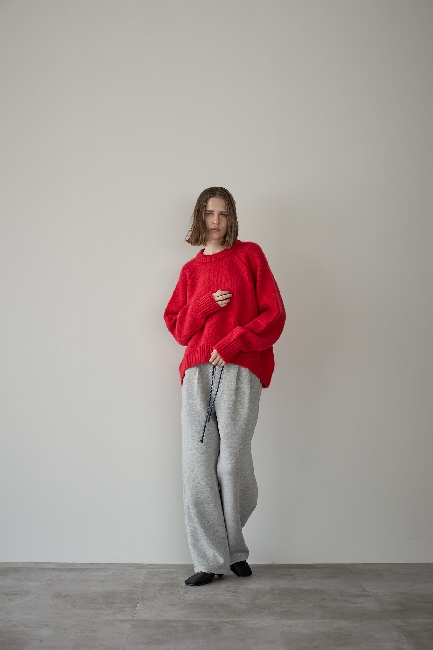 オーバーサイズニット【RED】