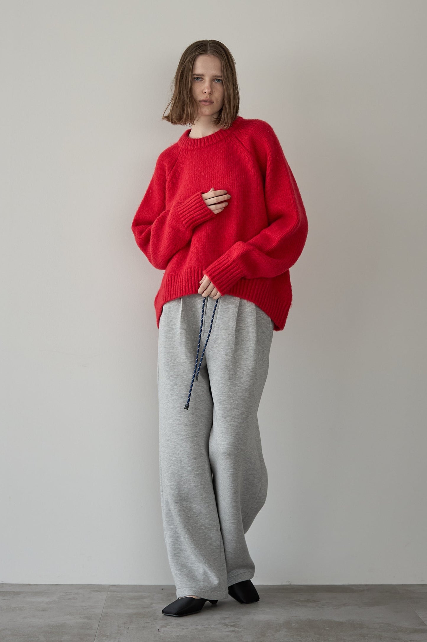 スウェットワイドパンツ【GRAY】