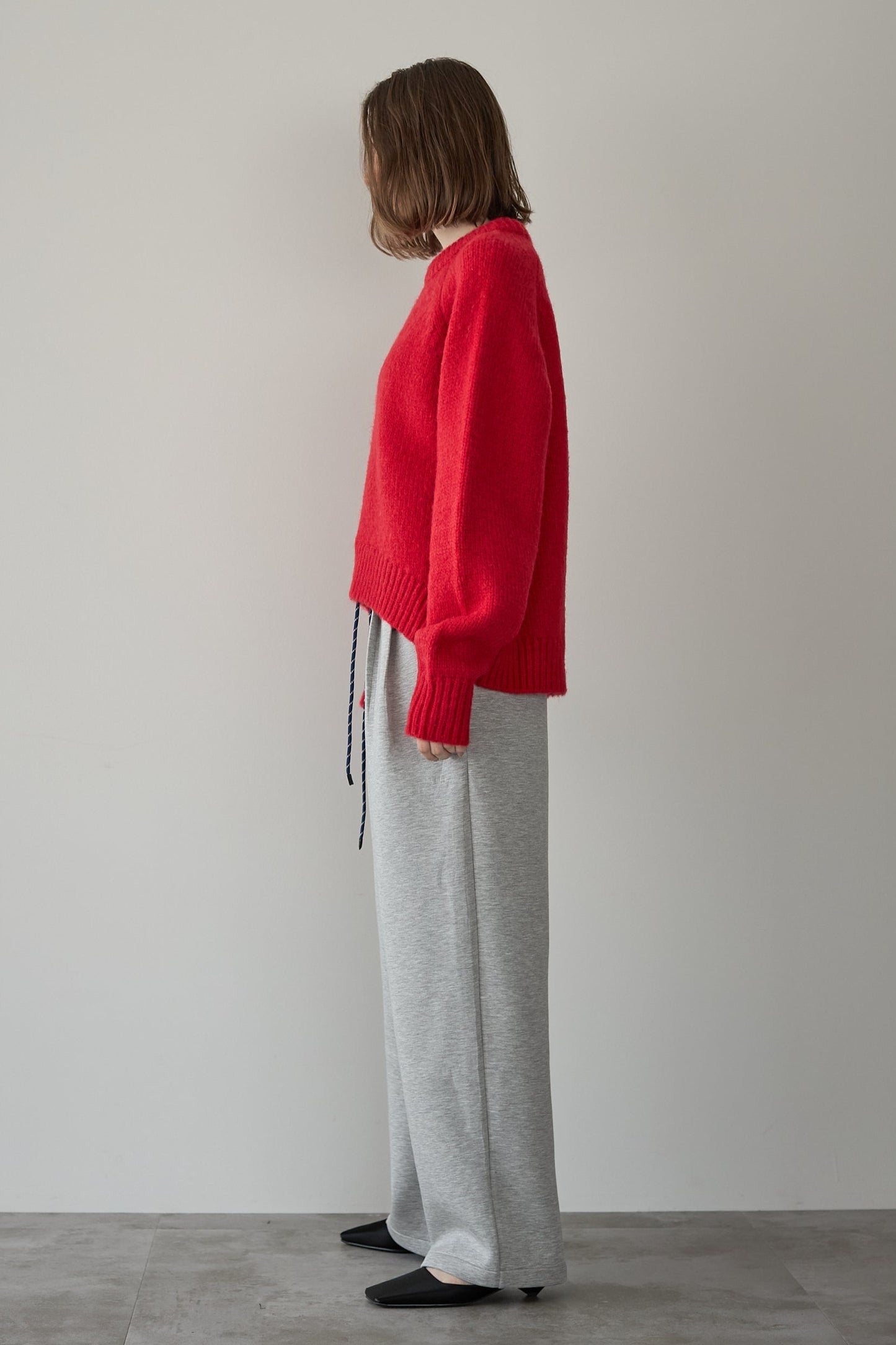 スウェットワイドパンツ【GRAY】