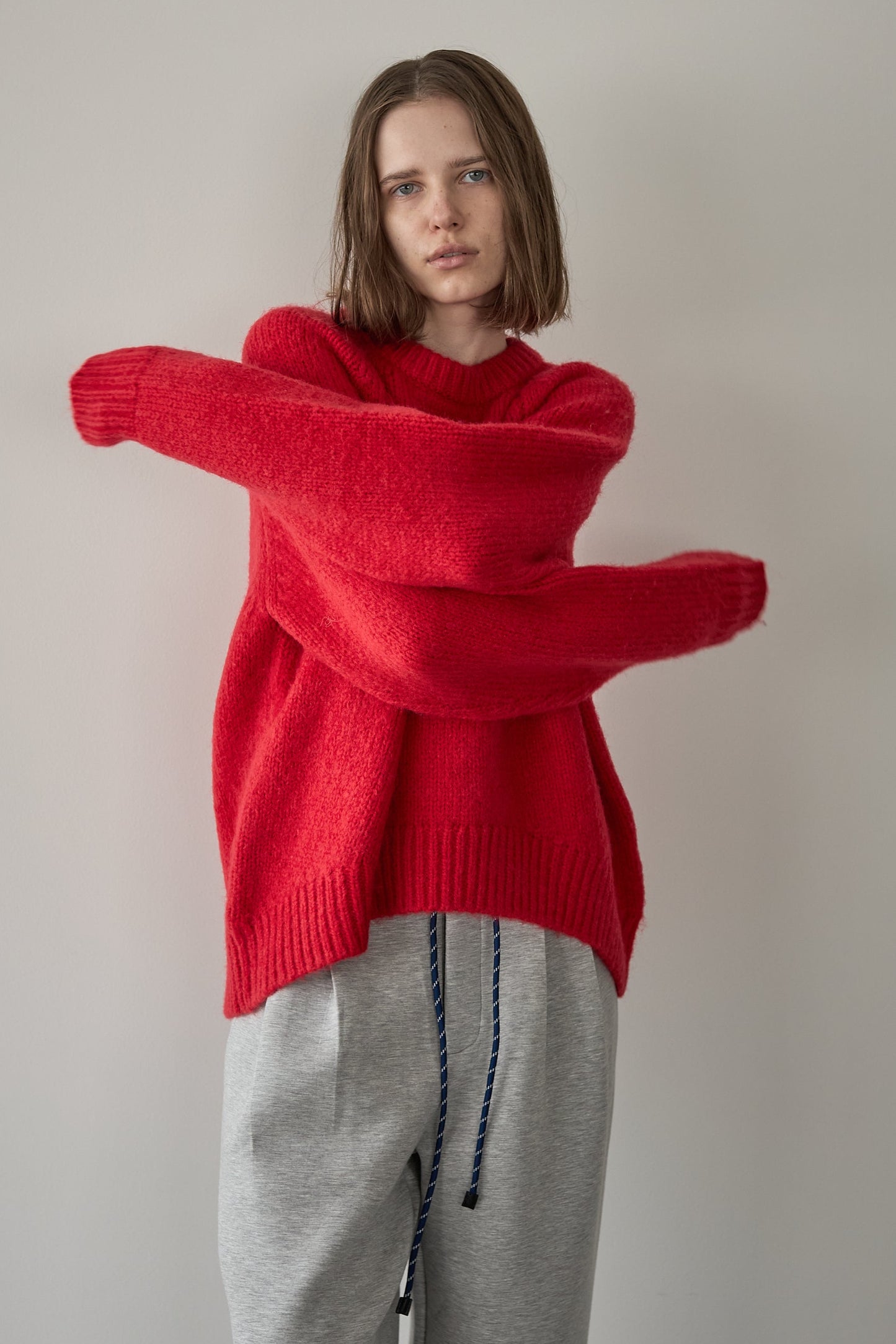 オーバーサイズニット【RED】