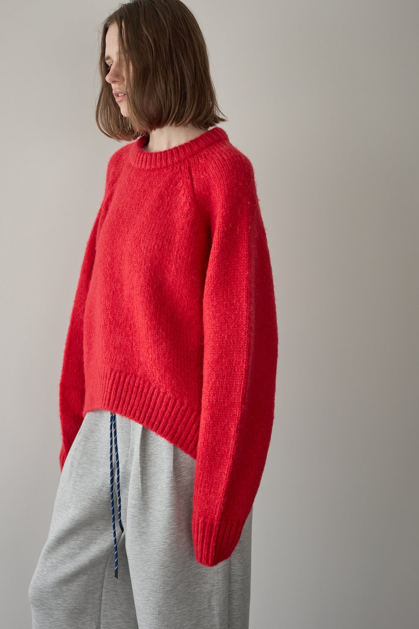 オーバーサイズニット【RED】