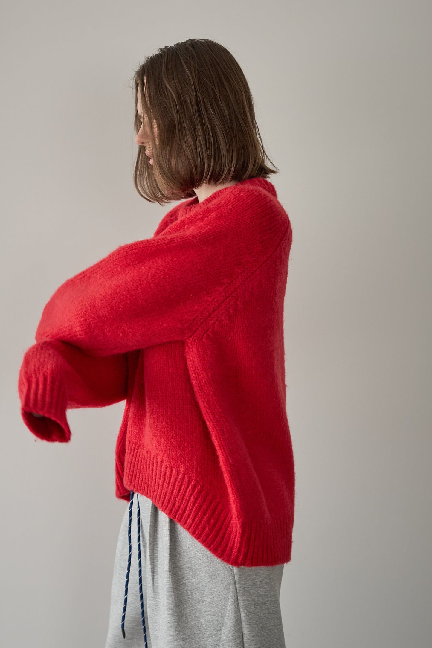 オーバーサイズニット【RED】