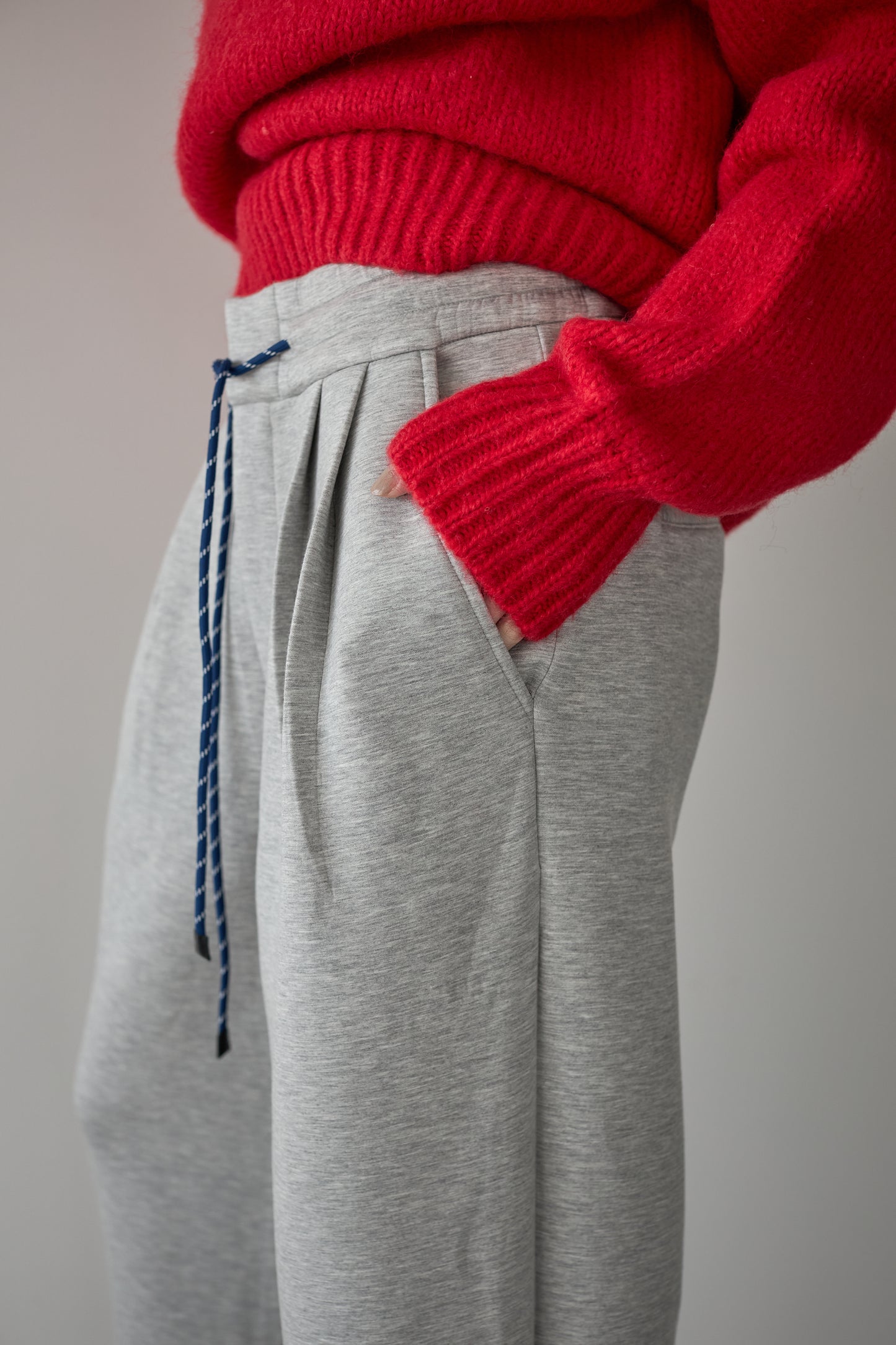 スウェットワイドパンツ【GRAY】