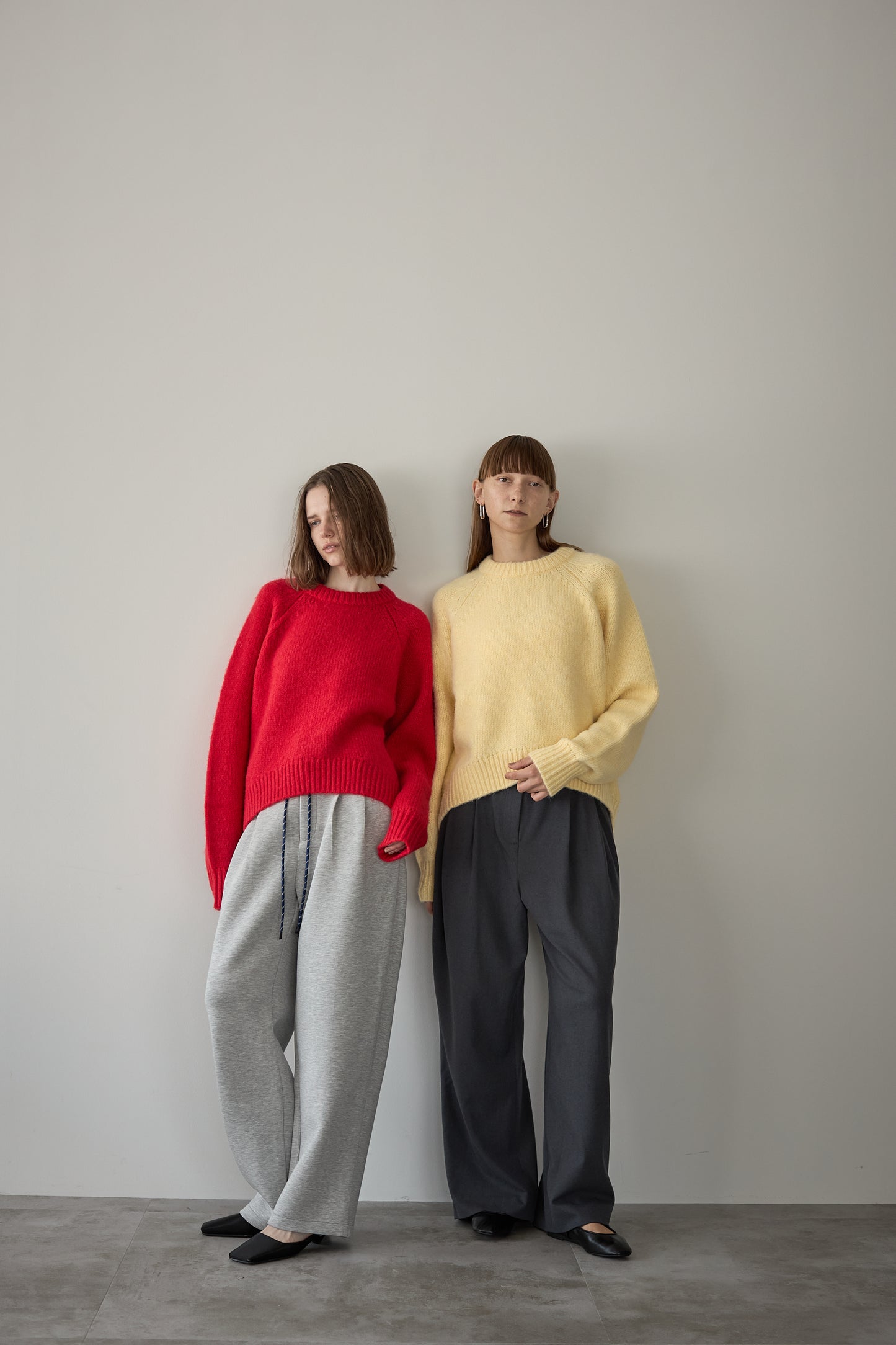 スウェットワイドパンツ【GRAY】