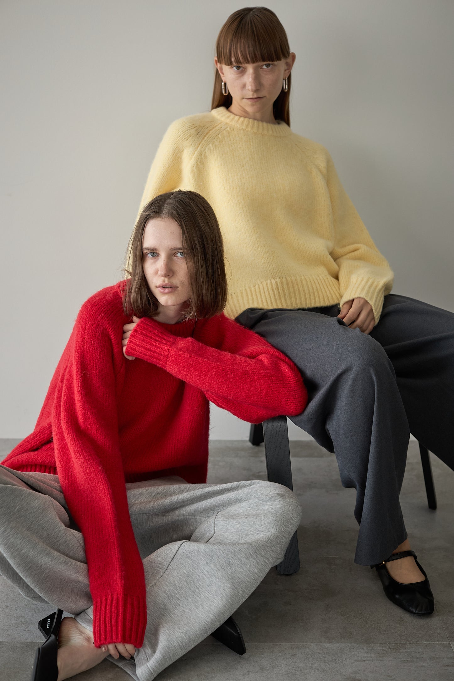 オーバーサイズニット【RED】