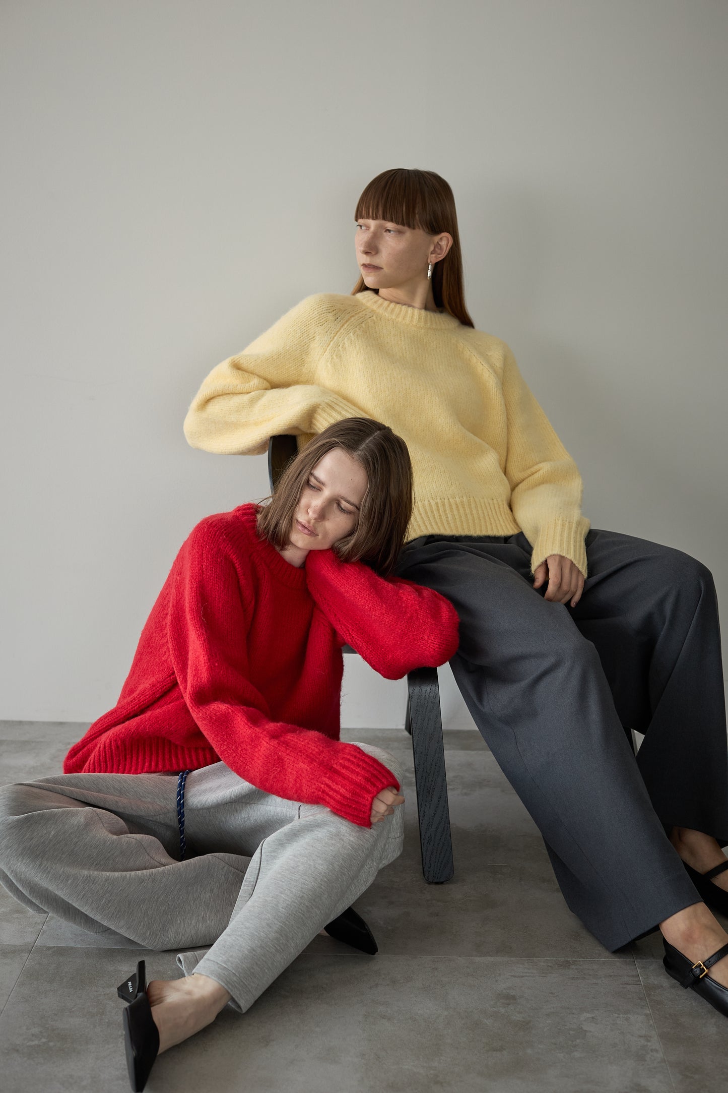 オーバーサイズニット【RED】